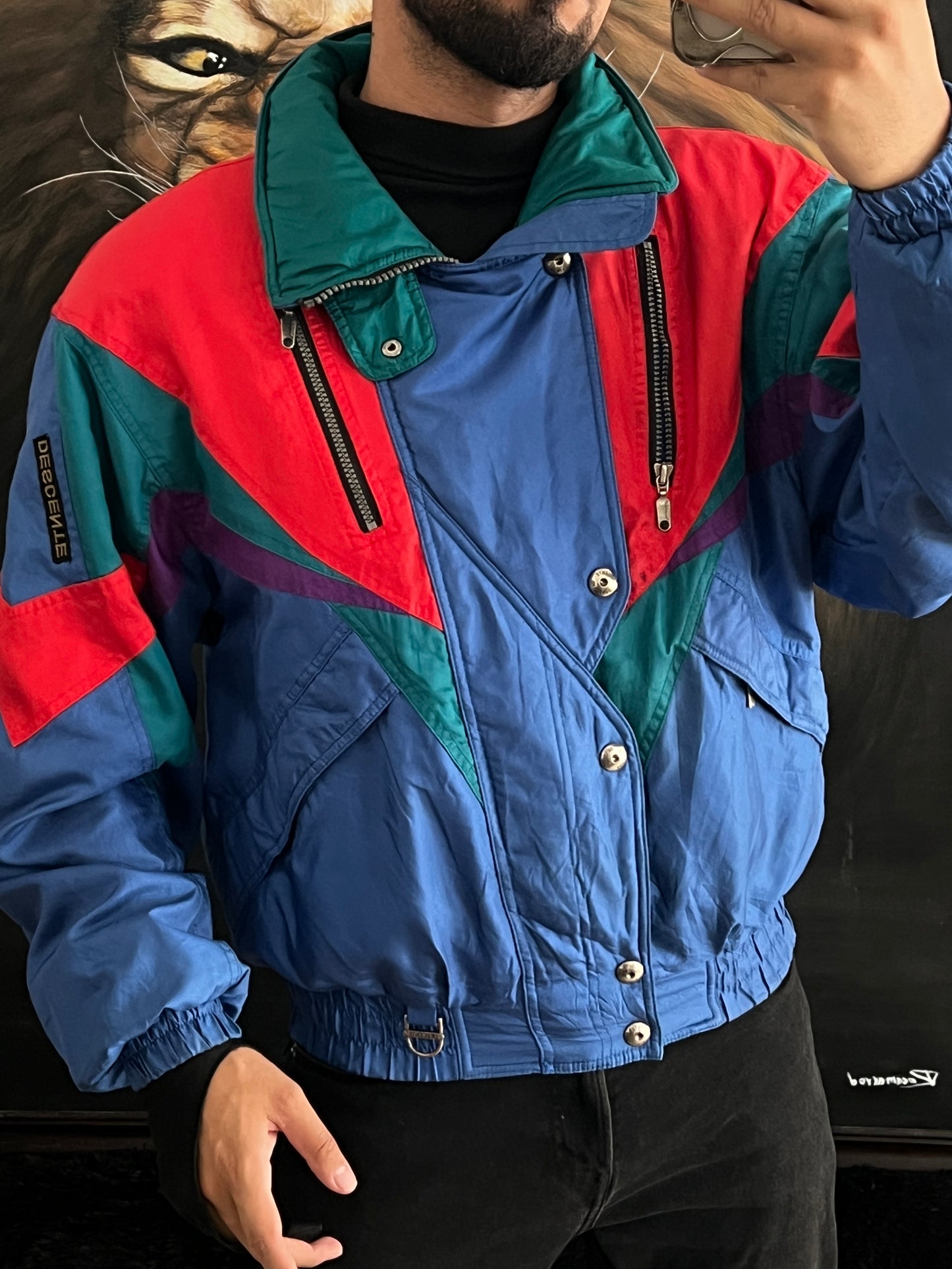 Retro bomber jacket (M)