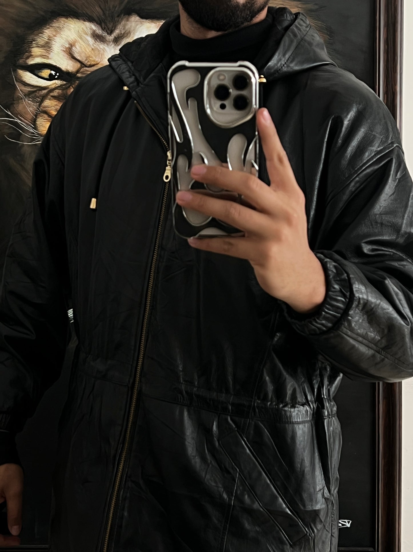 Leather jacket (M)