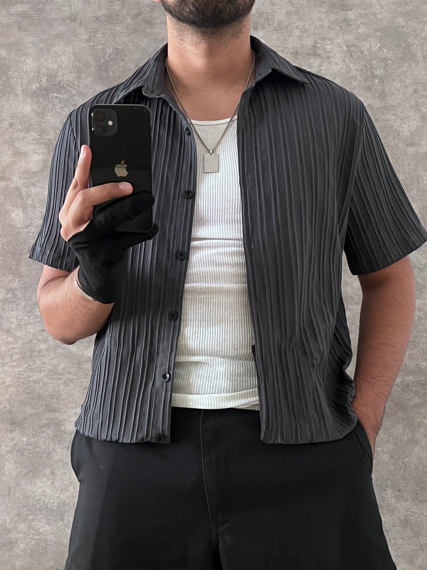 CROPPED GRAY SHIRT (S)