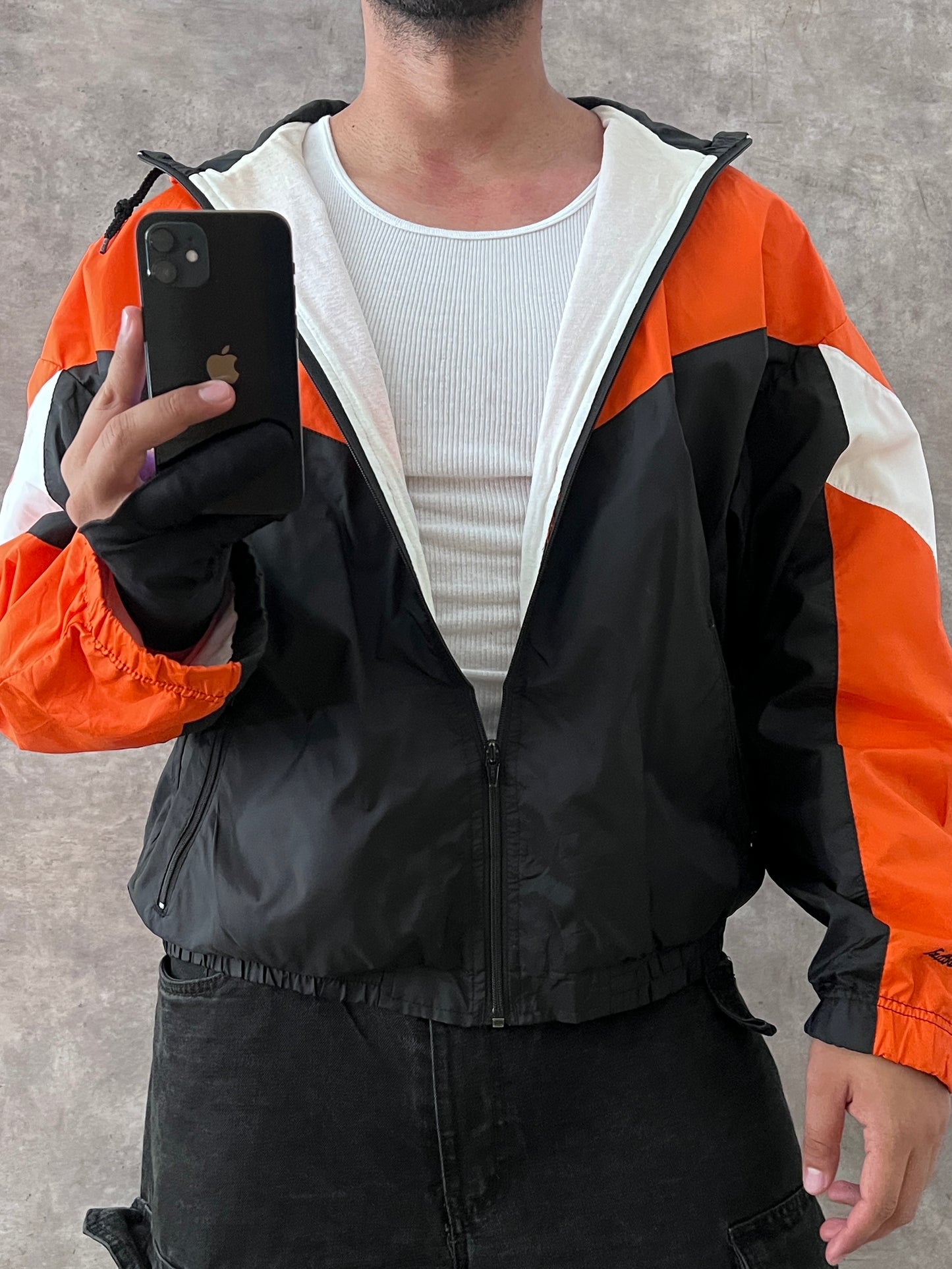 COLORBLOCK WINDBREAKER JACKET (XL)
