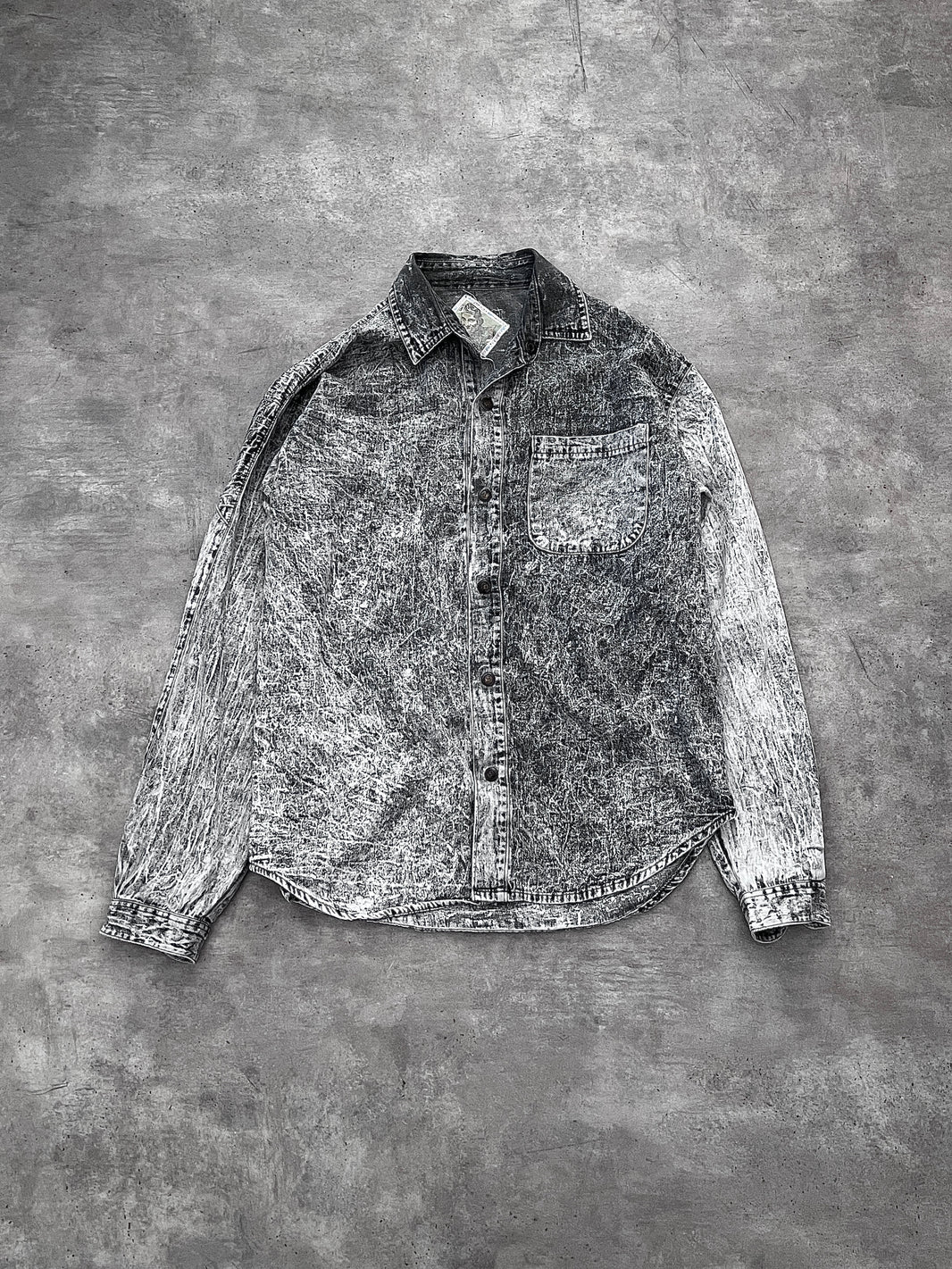 CAMISA ACID WASH GREY (M)
