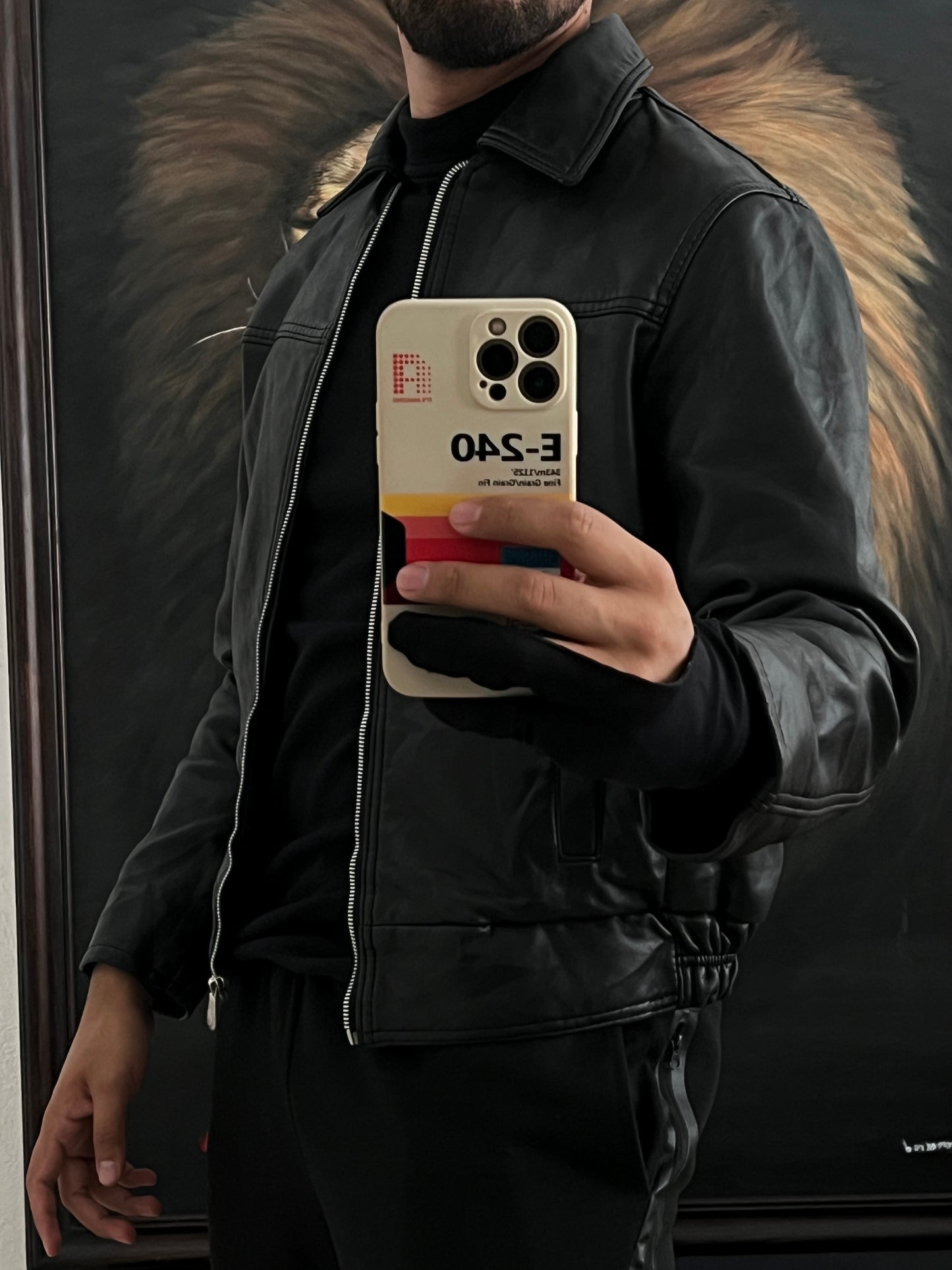 Jacket de piel hecha en Italia