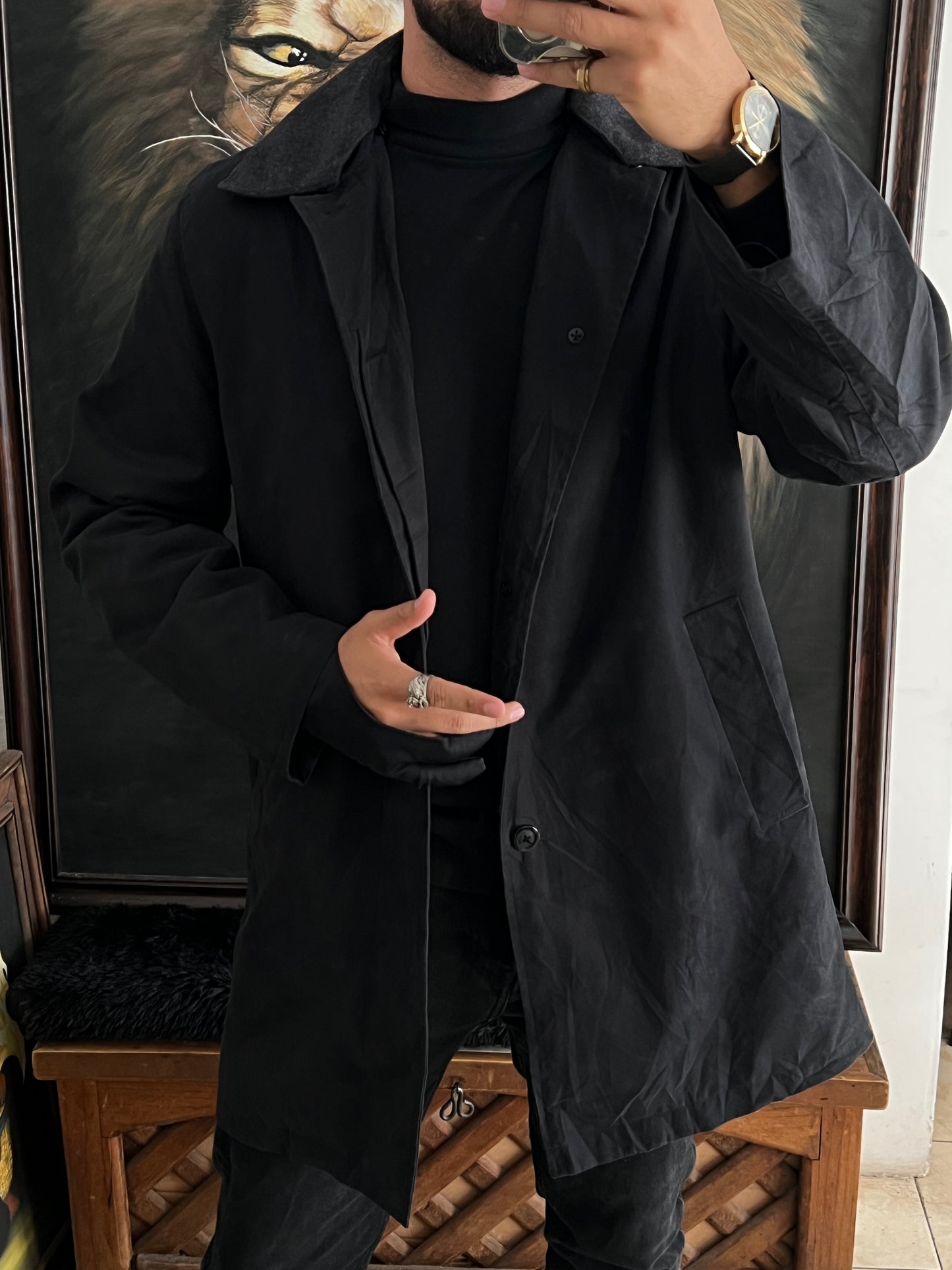 Gabardina corte cazador (M)