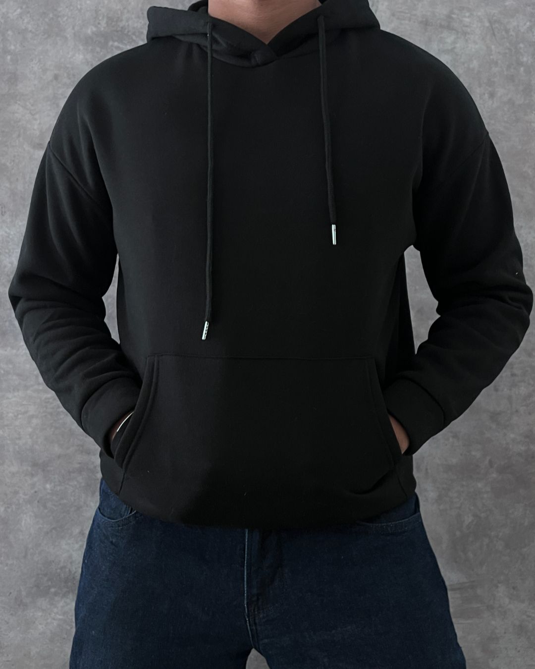 HOODIE SHEIN ESSENTIAL BLACK (S)