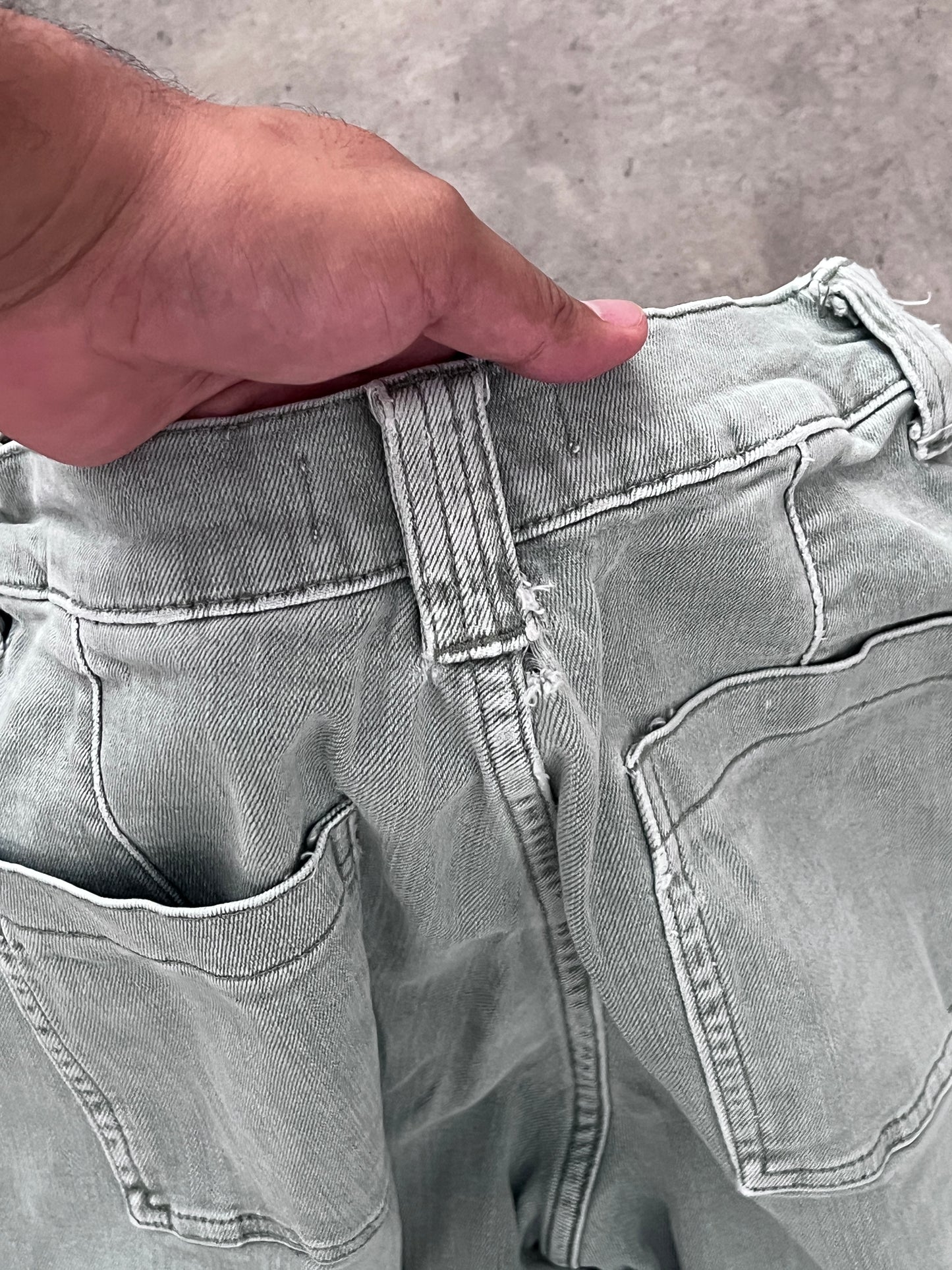 VERVET DENIM CARGO PANTS (30)