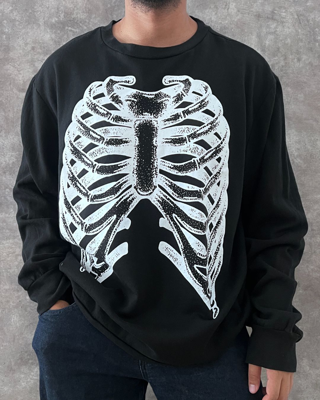 CREWNECK MADENGINE SKELETON BLACK (XL)