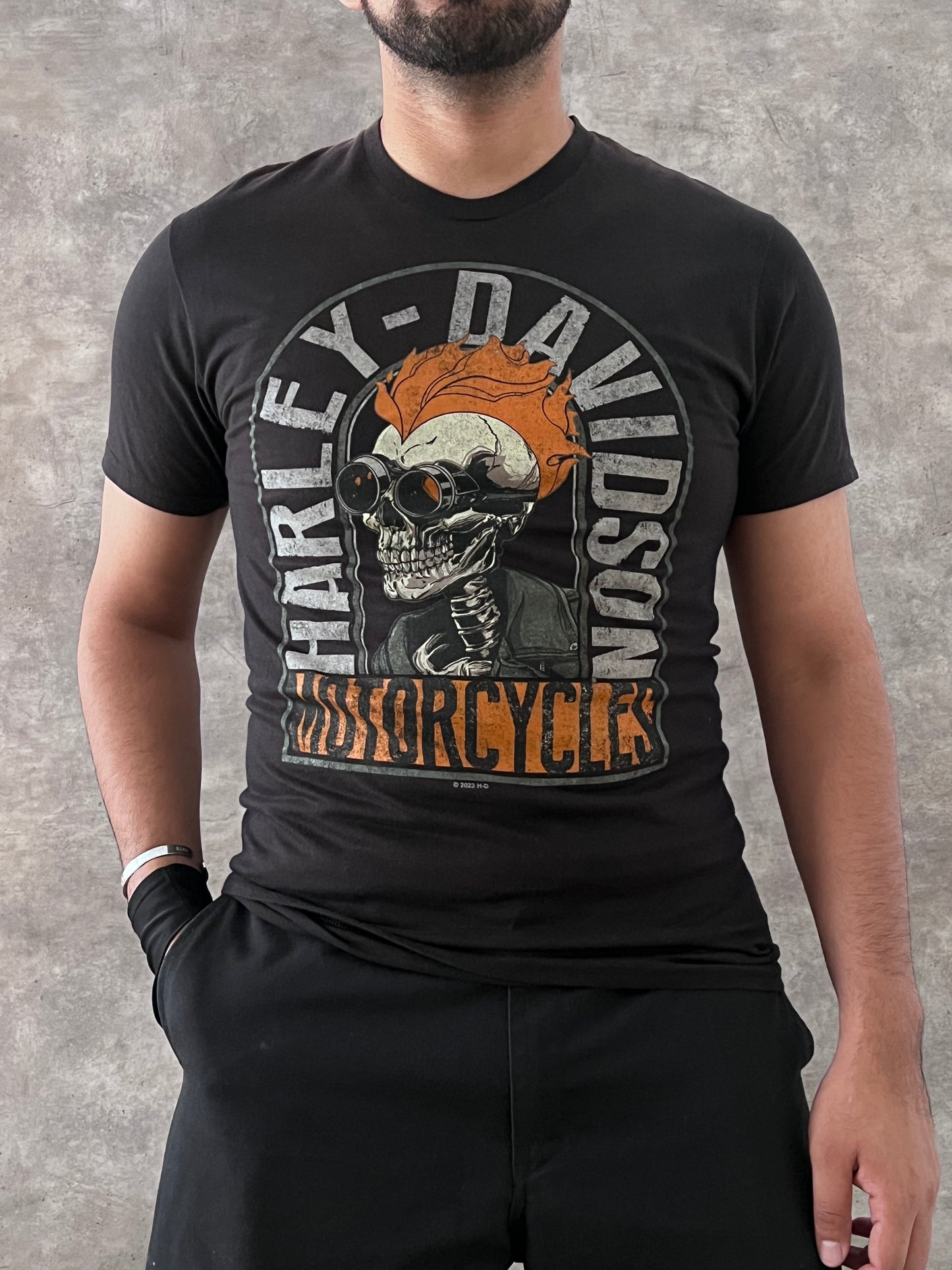 HARLEY-DAVIDSON SKULL TEE (M)