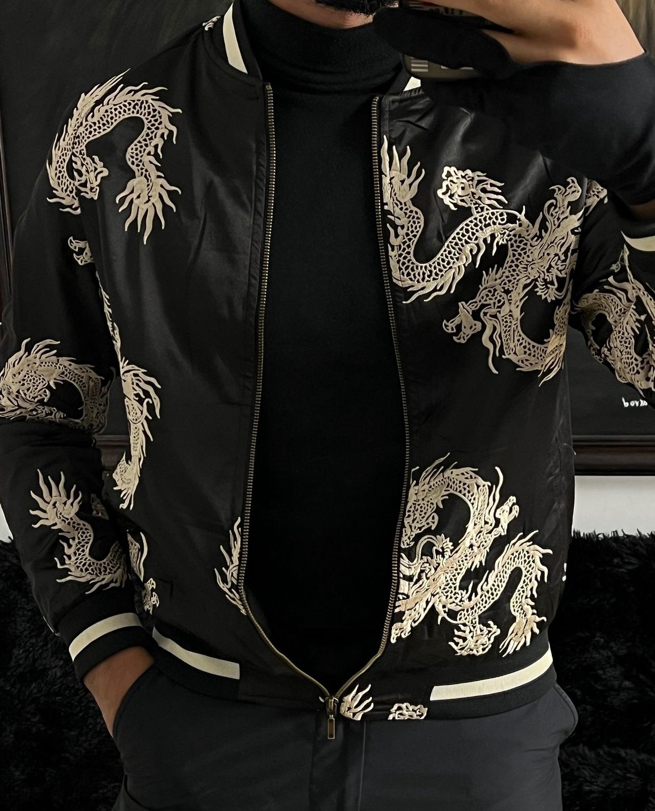 Bomber jacket de dragones