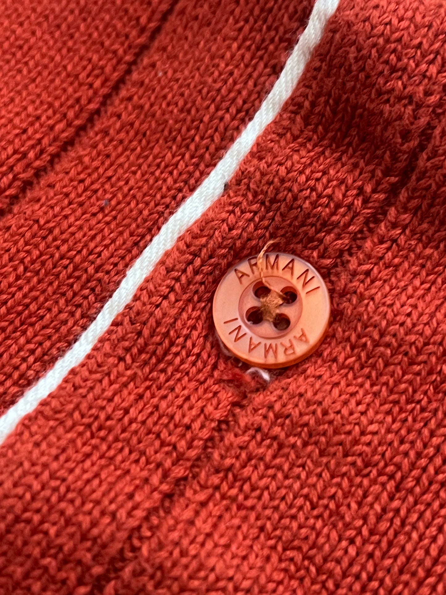ARMANI EXCHANGE KNIT POLO SWEATER (M)