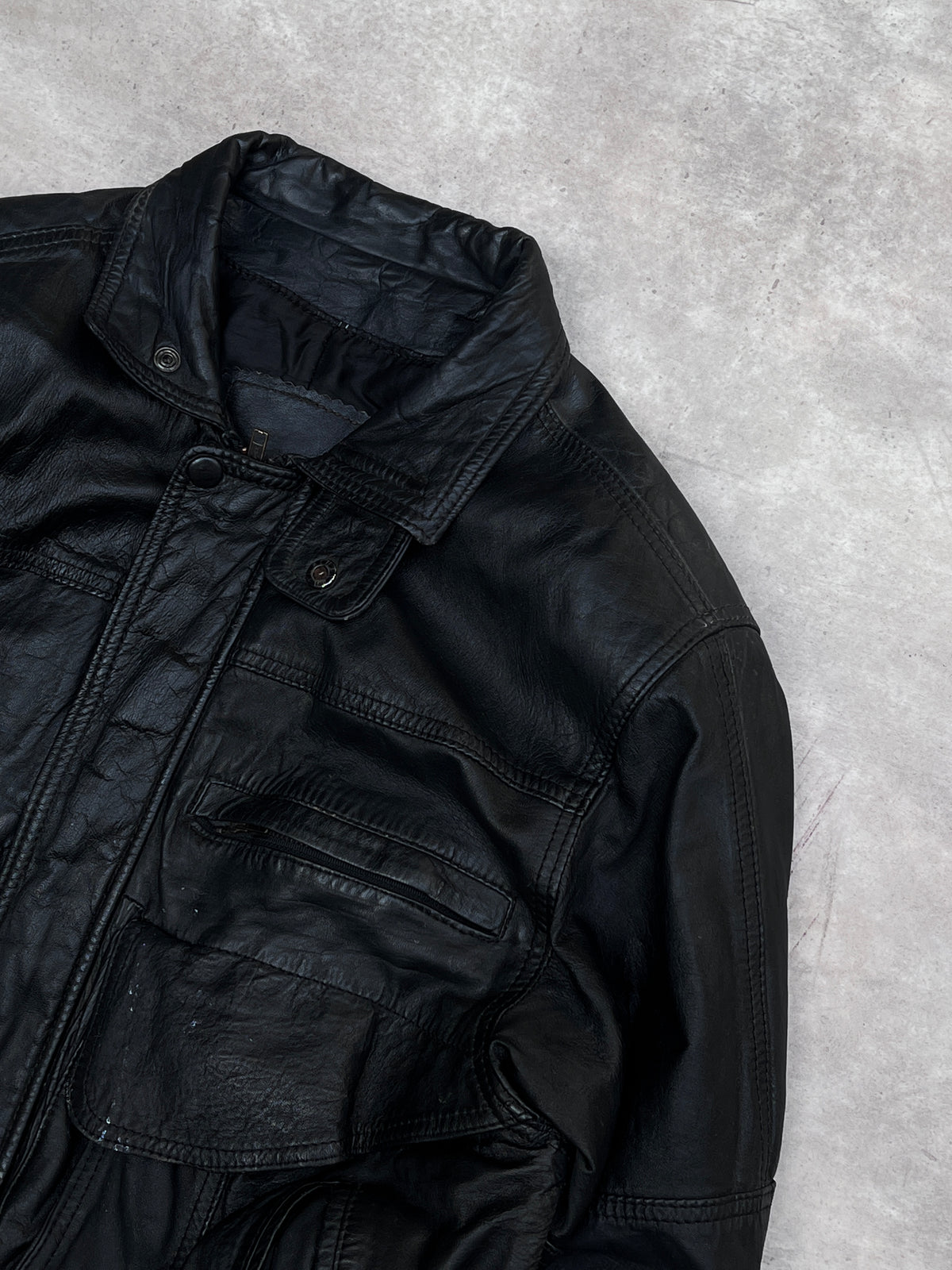 Black Leather Jacket (S)