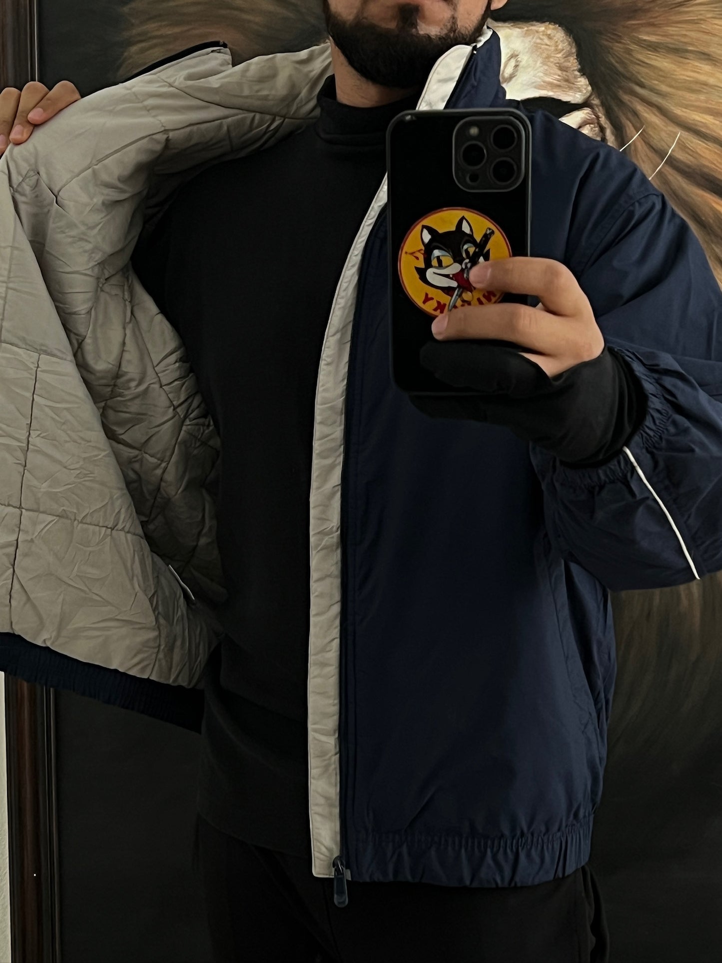 Vintage Nike bomber de los 90´s 🤌
Talla M