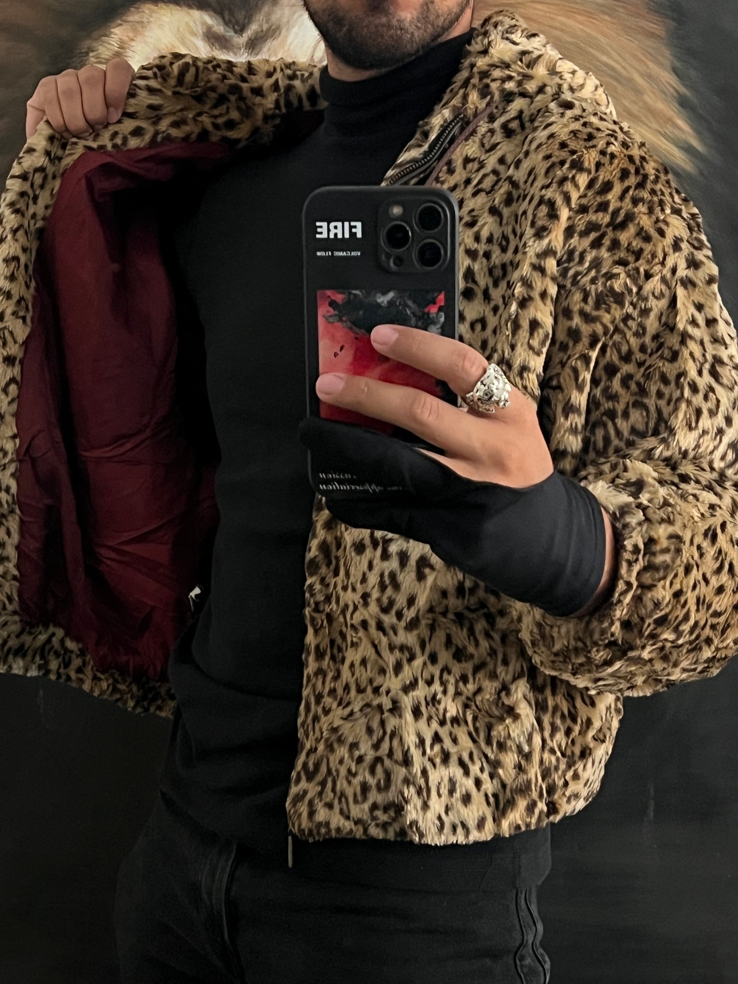 Chamarra Animal Print 🐆 talla M