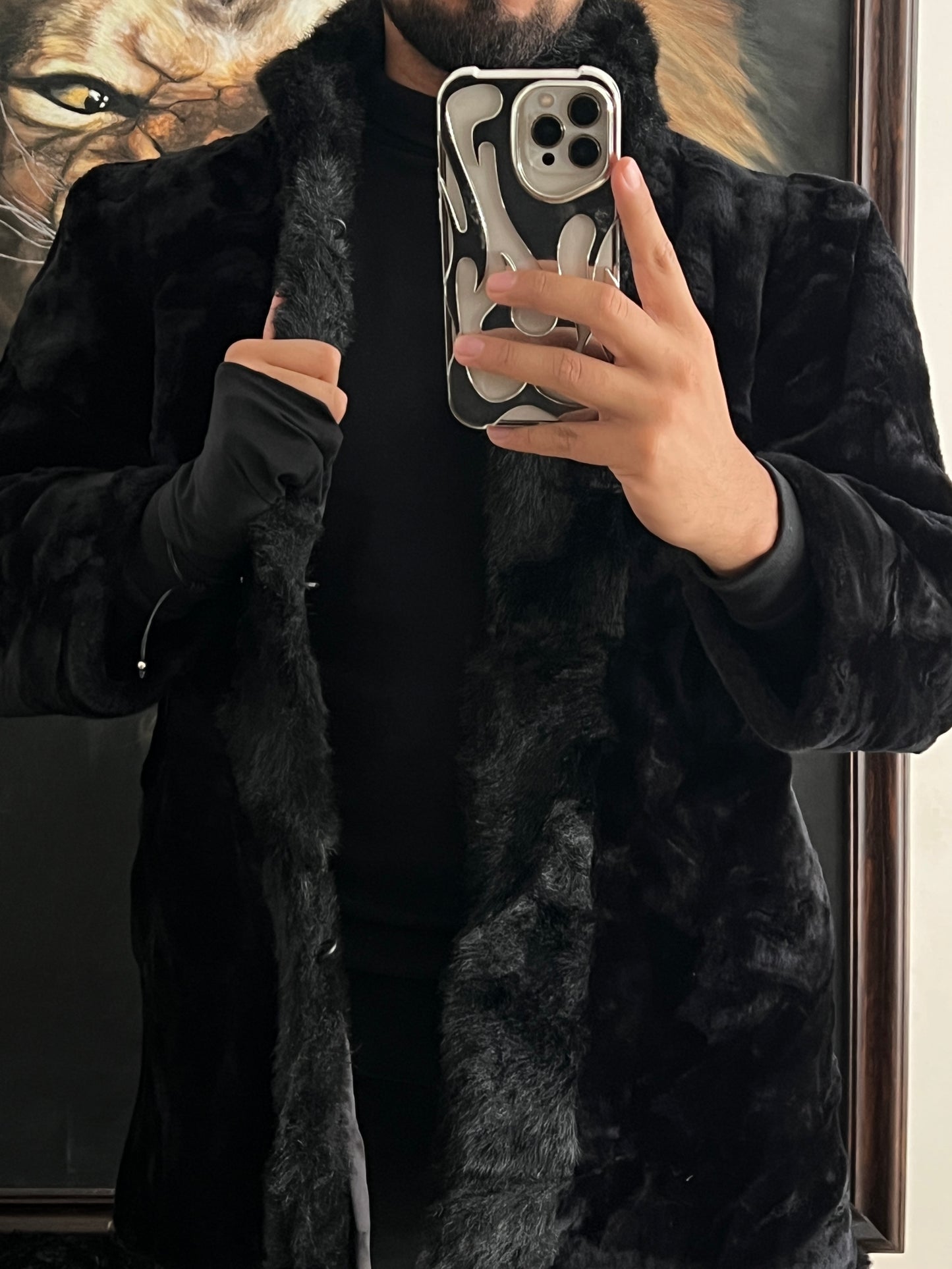 Abrigazo de lujo de Faux Fur (S)