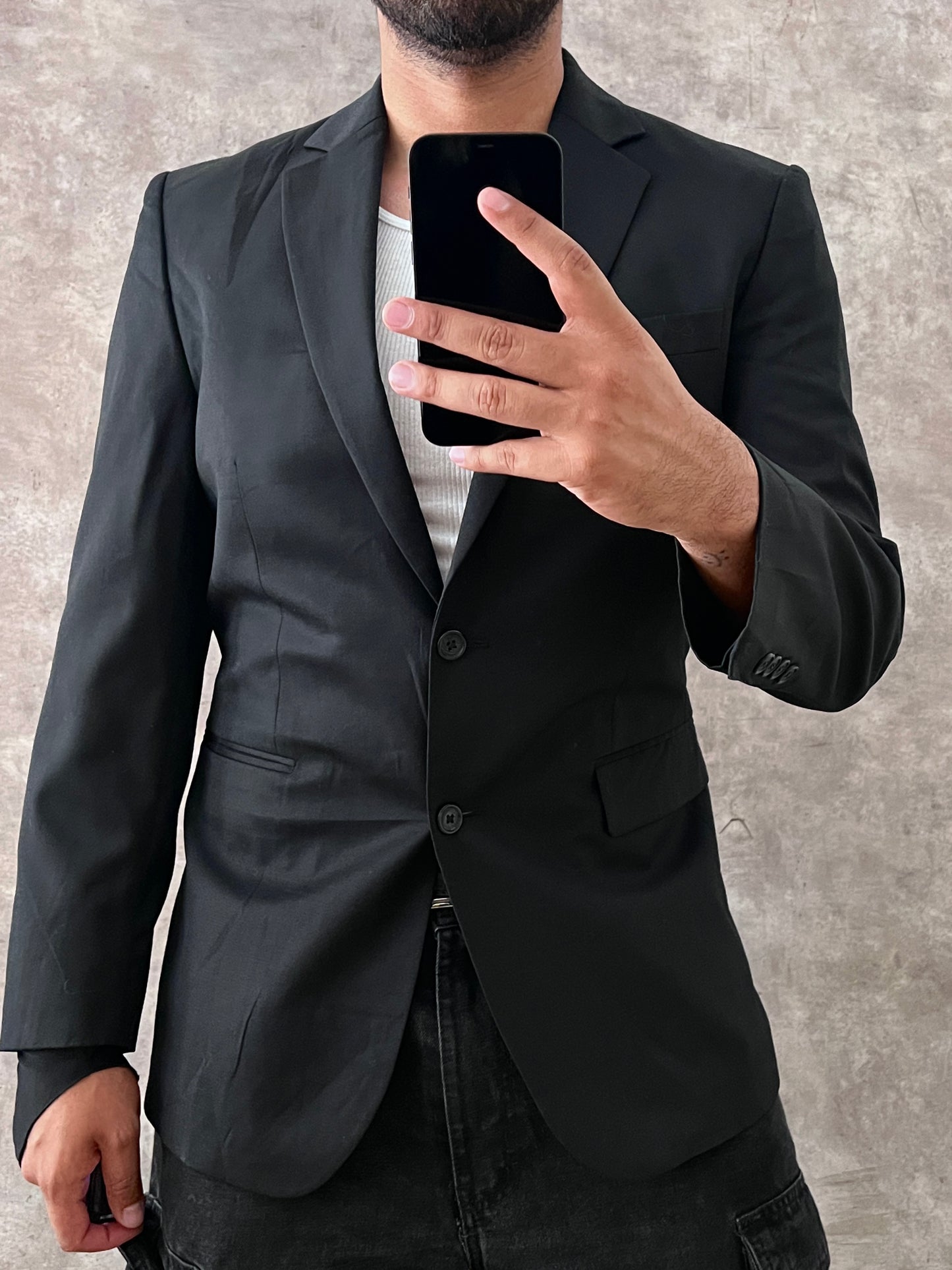 CALVIN KLEIN BLACK BLAZER (M)