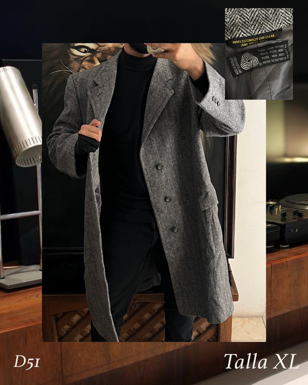 Wool Coat 100% (XL)
