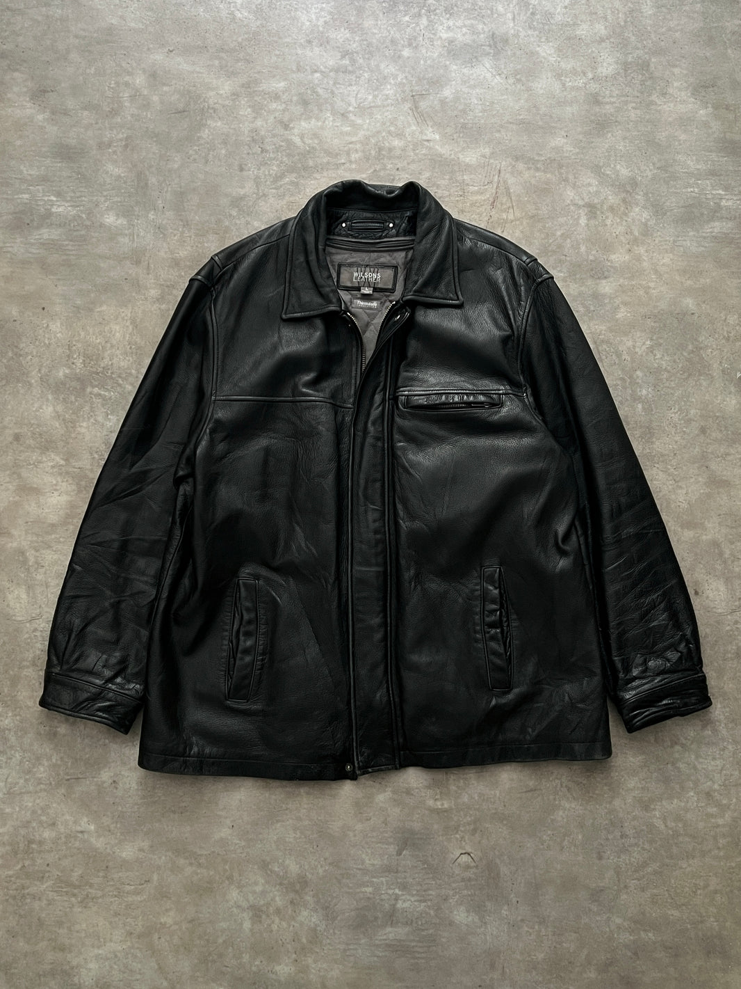 Black Leather jacket (L)