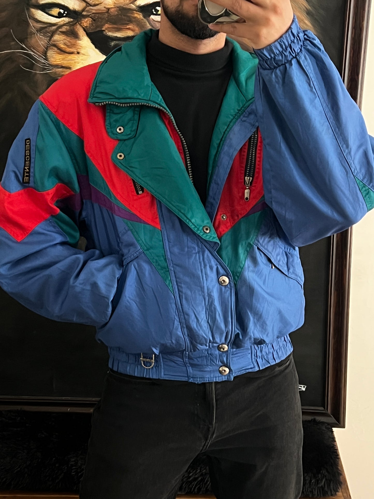 Retro bomber jacket (M)