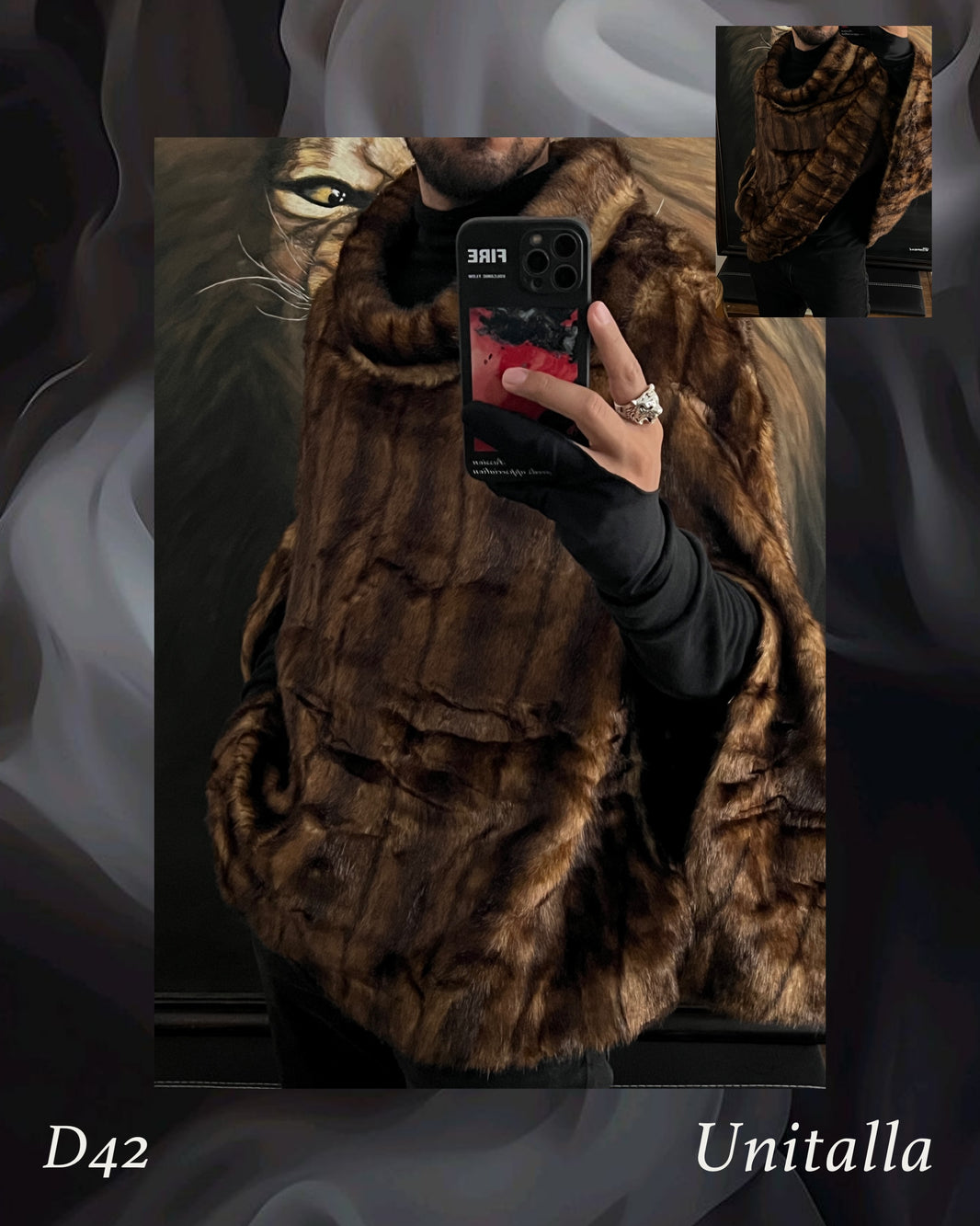 Capa faux Fur unitalla