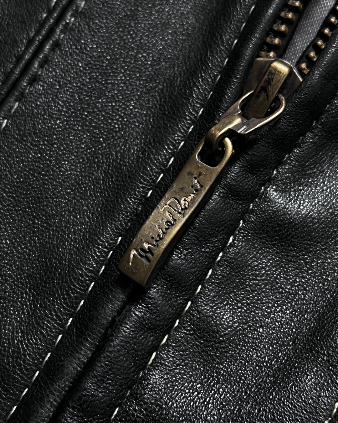 Michel Domit Black Leather Jacket (S)