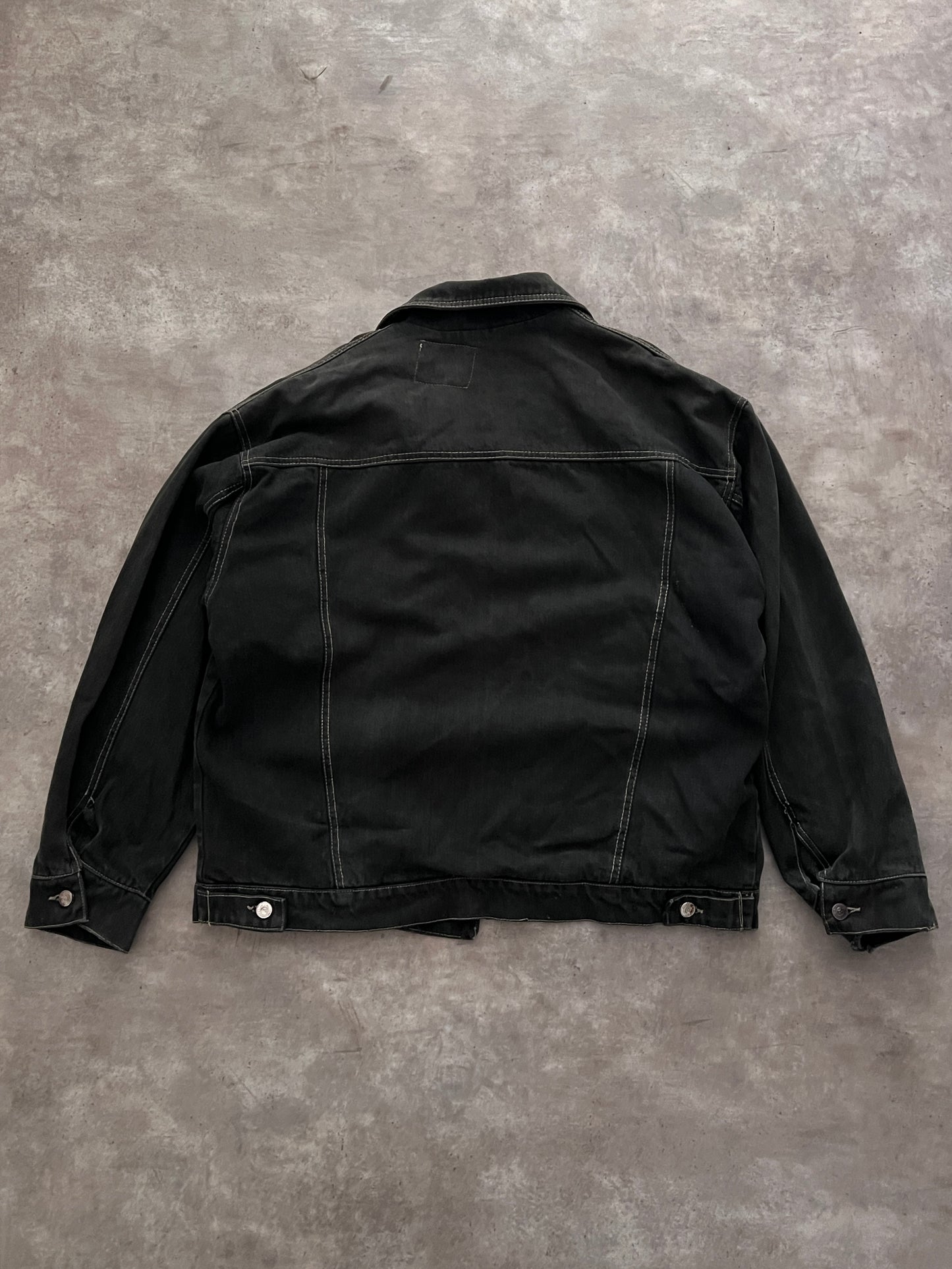 VINTAGE BLACK DENIM JACKET LEVI'S (L)