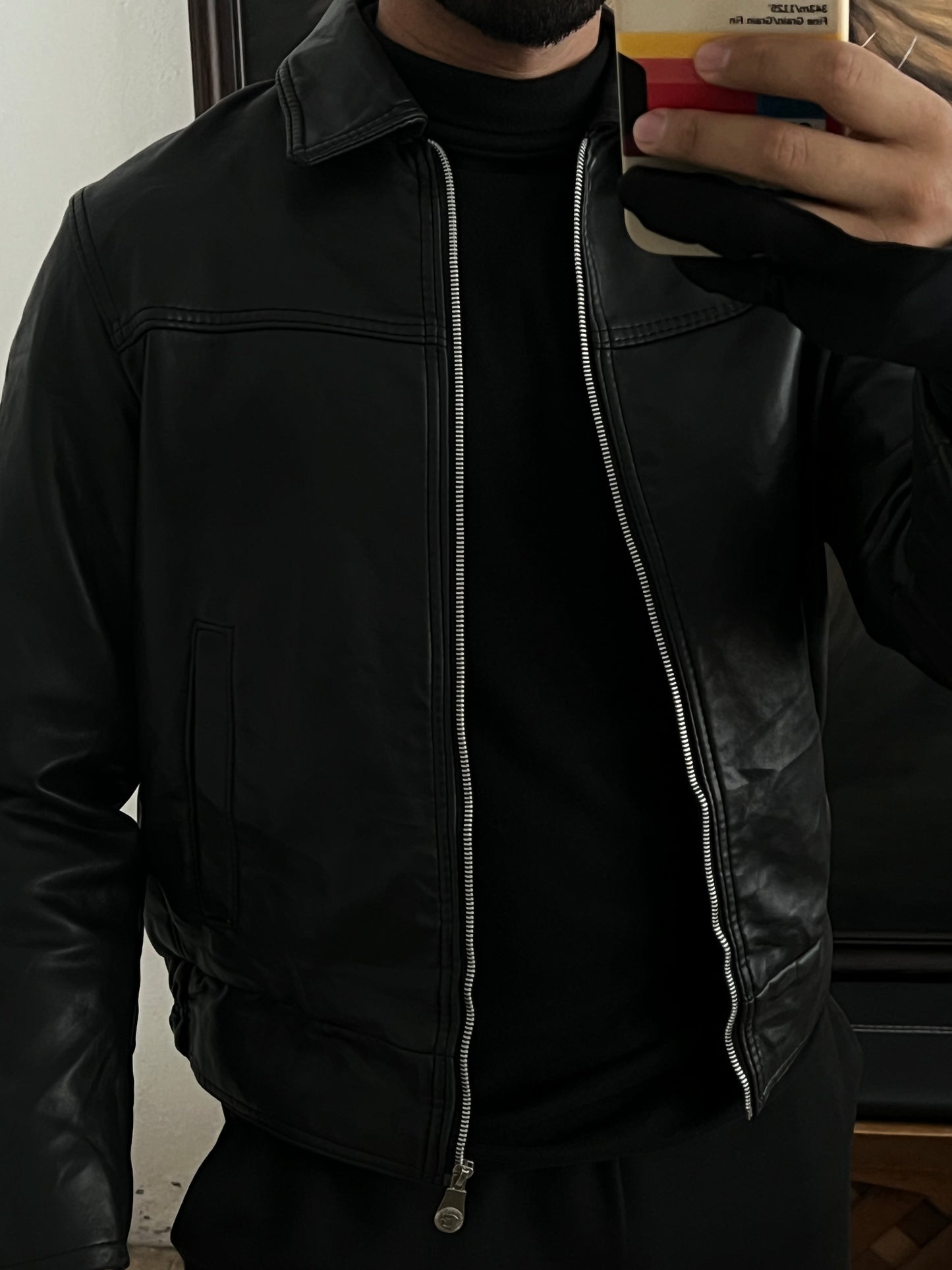 Jacket de piel hecha en Italia