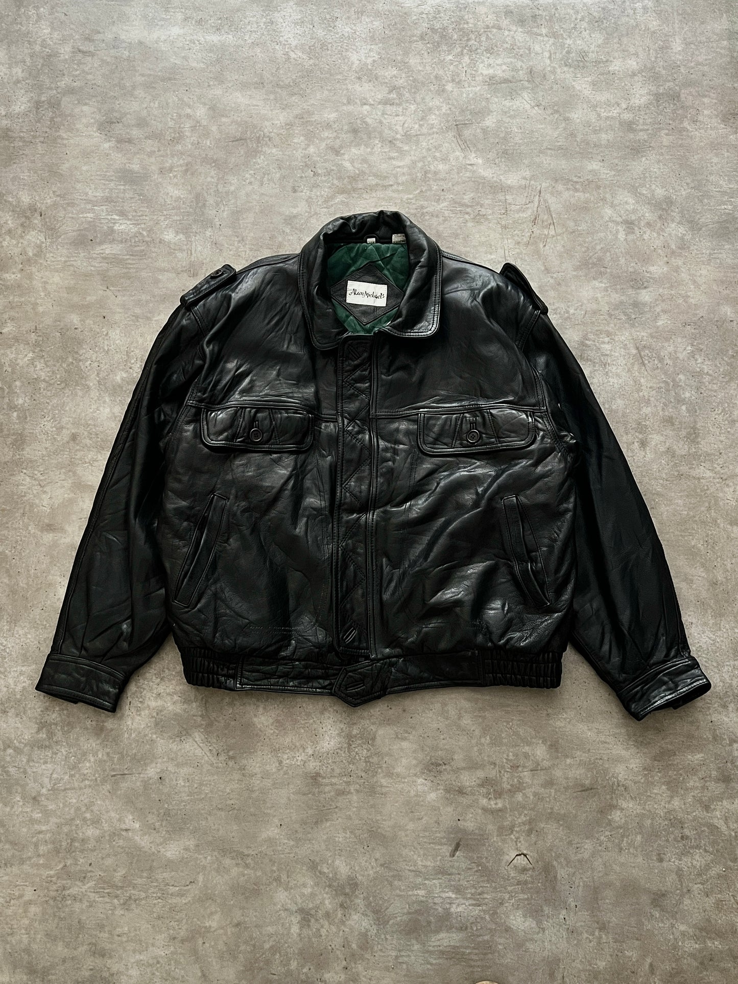 Bomber Leather Jacket (L)