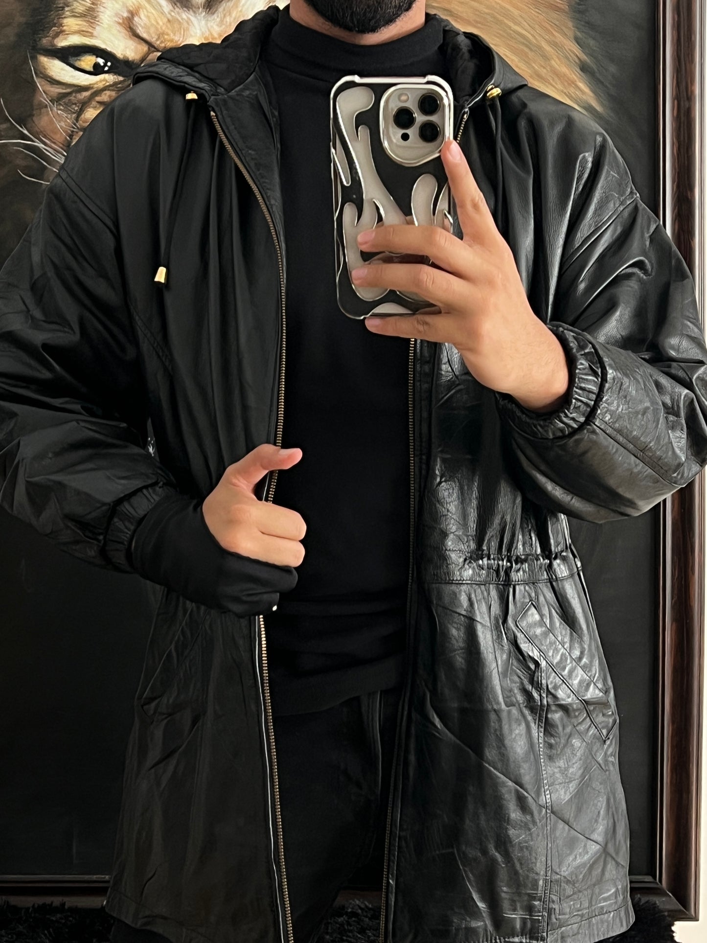 Leather jacket (M)