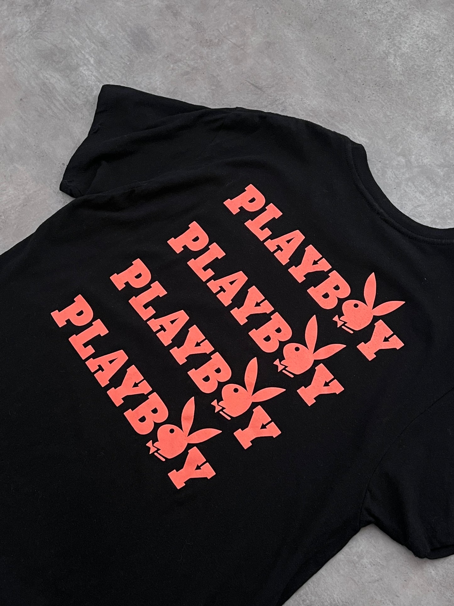 PLAYERA PLAYBOY BLACK SLIM FIT (L)