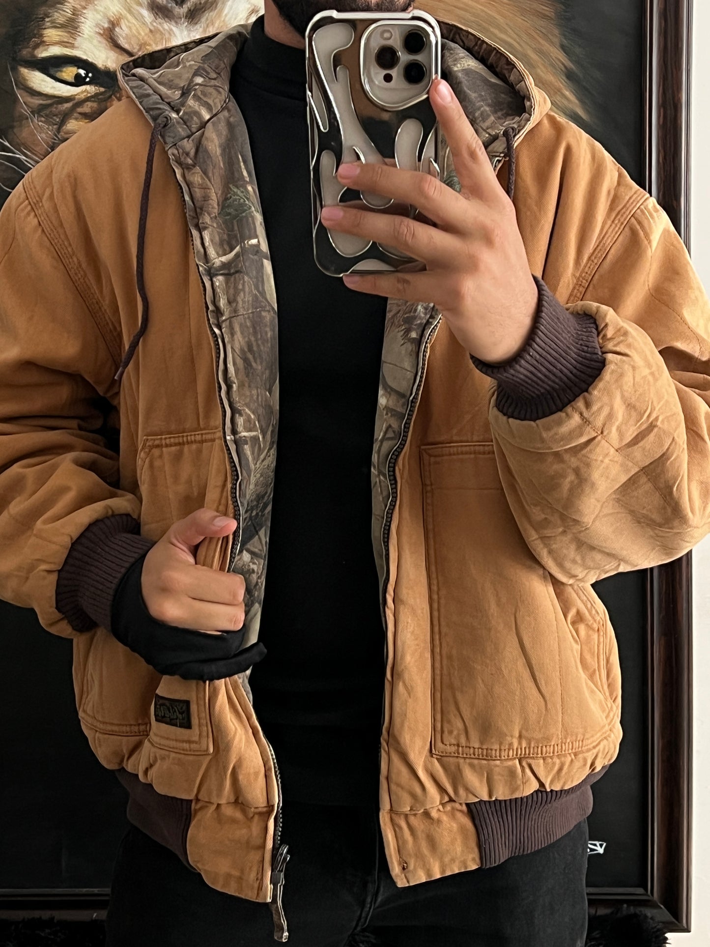 Camo jacket doble vista (XL)