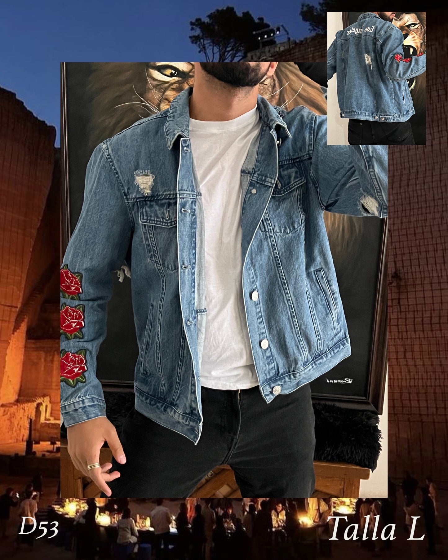 Denim jacket LA (L)
