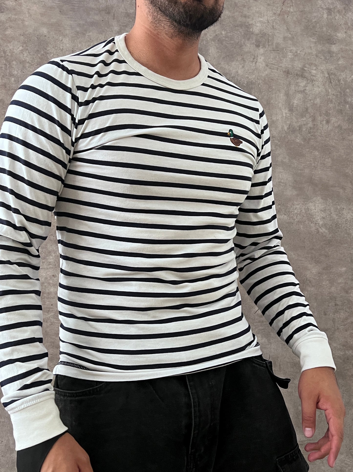 DUCK STRIPED LONGSLEEVE (M)