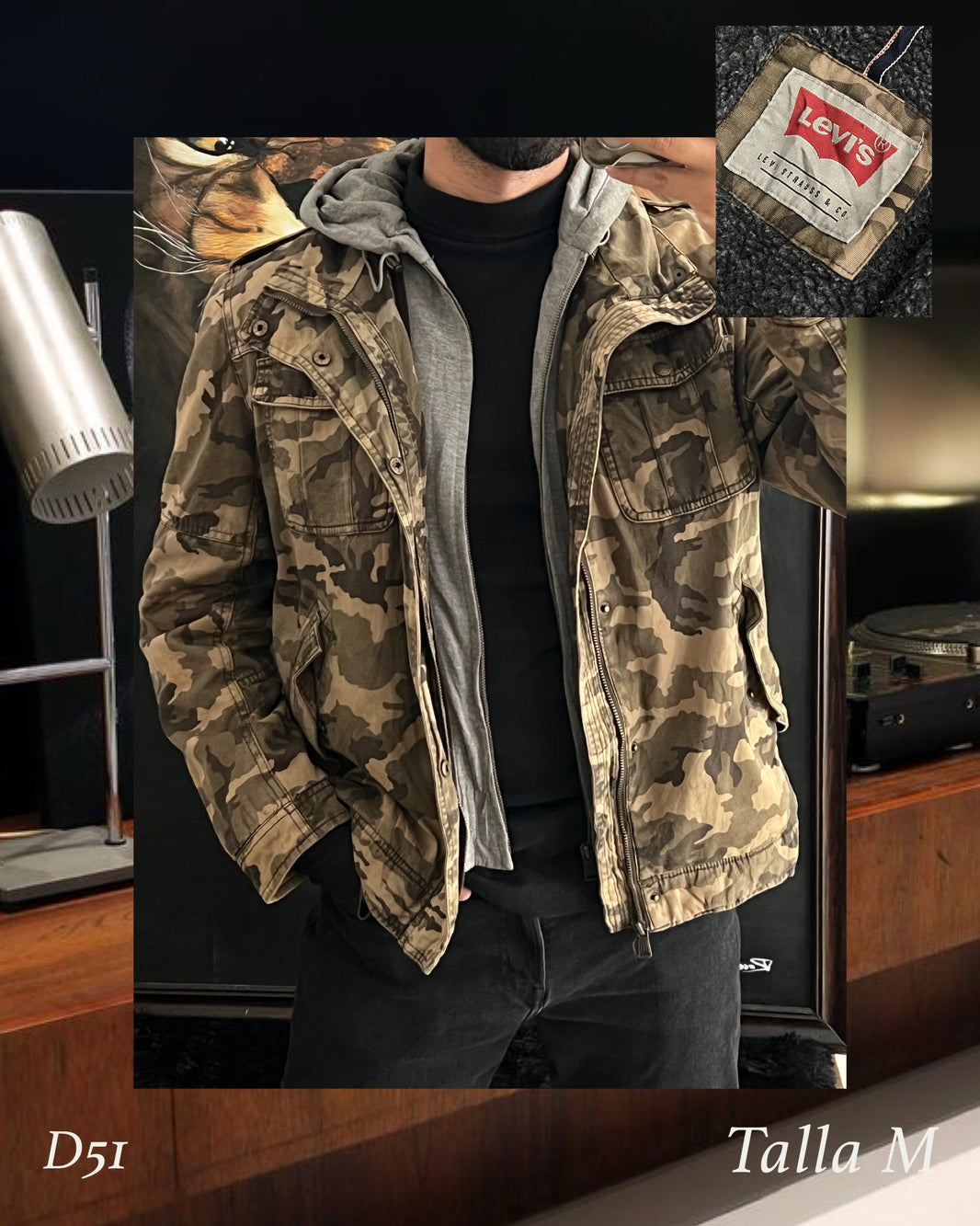 Levi's jacket camuflaje (M)