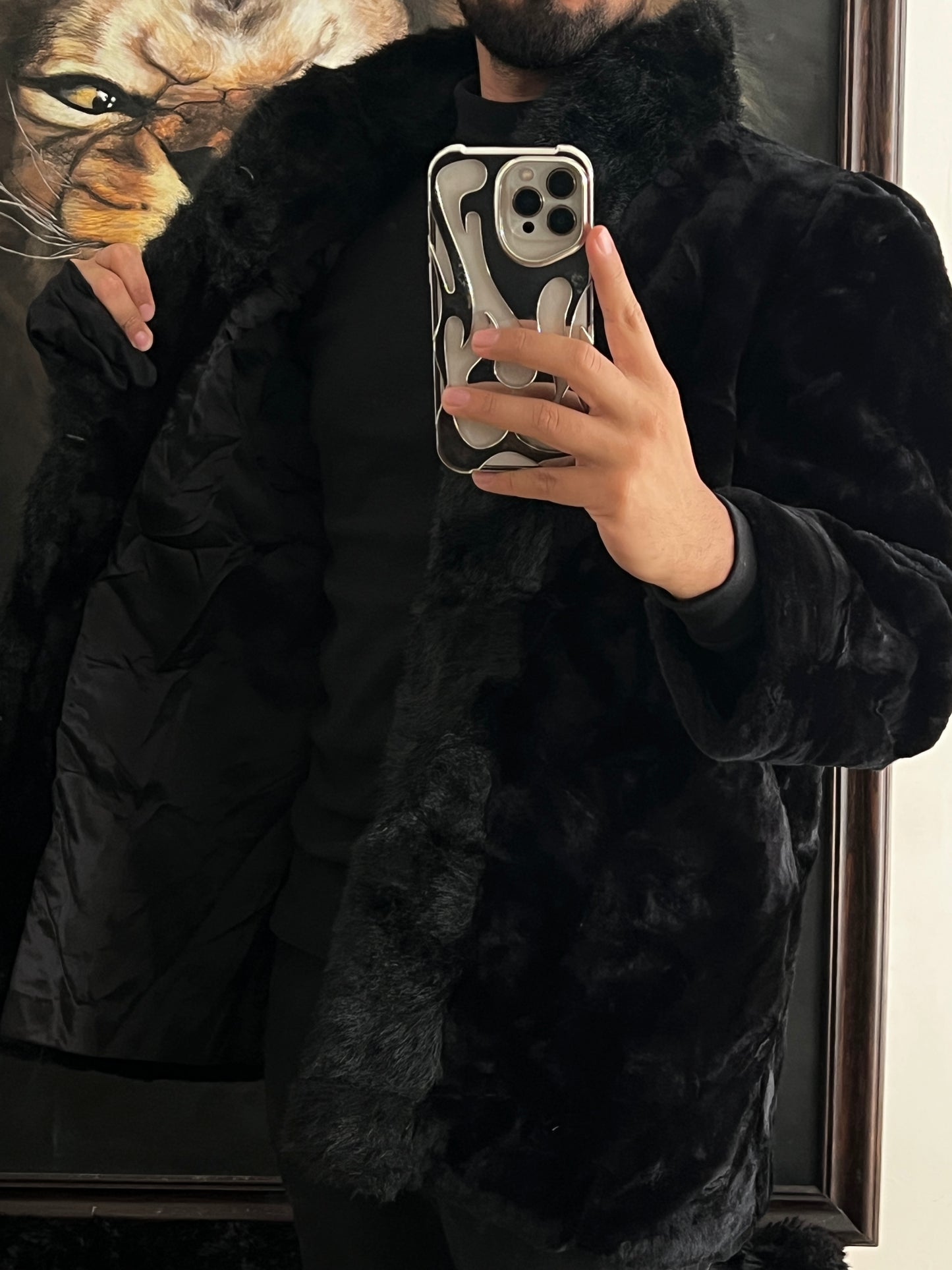 Abrigazo de lujo de Faux Fur (S)