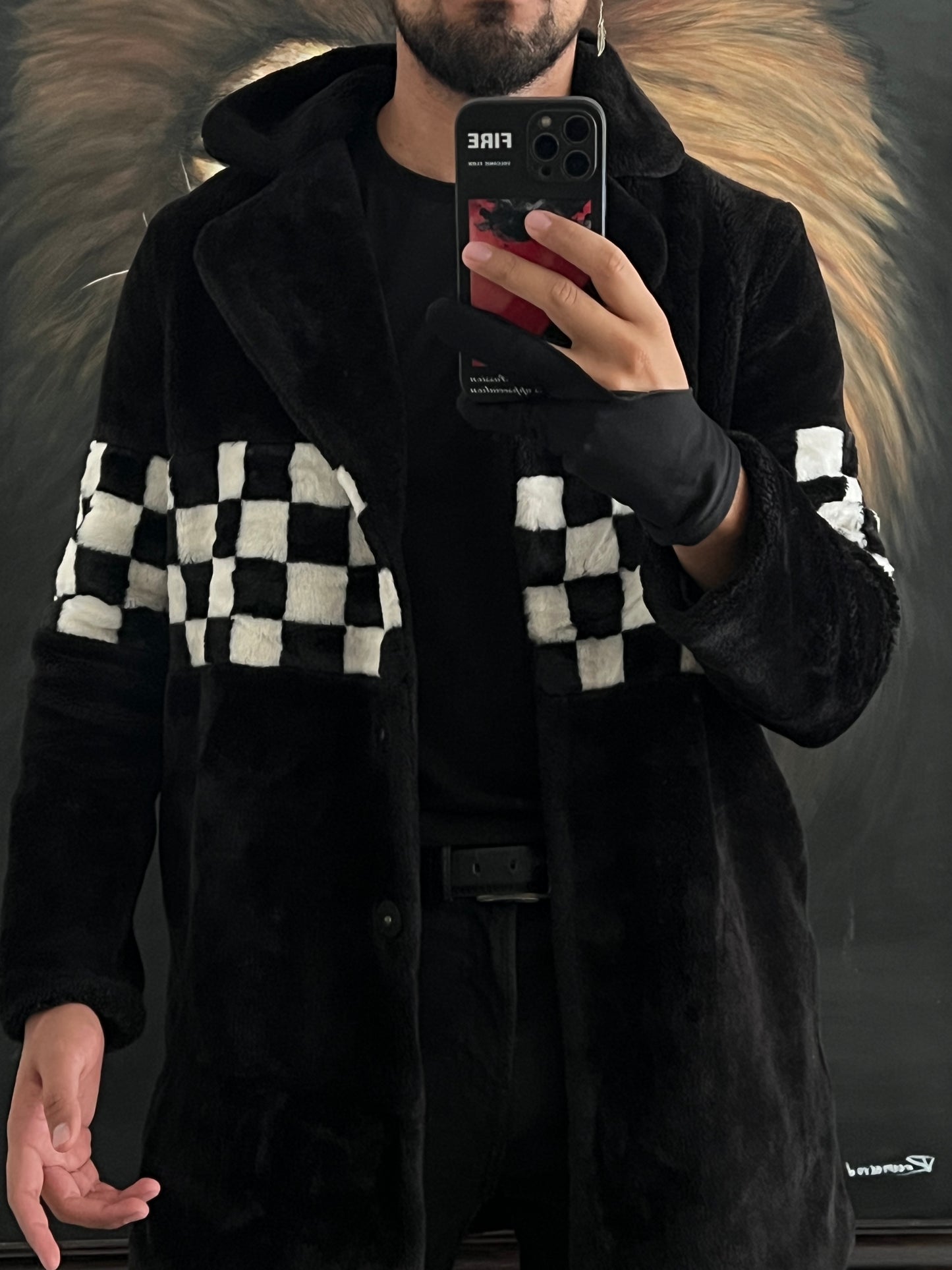 Abrigo de Faux Fur Forever 21, talla S