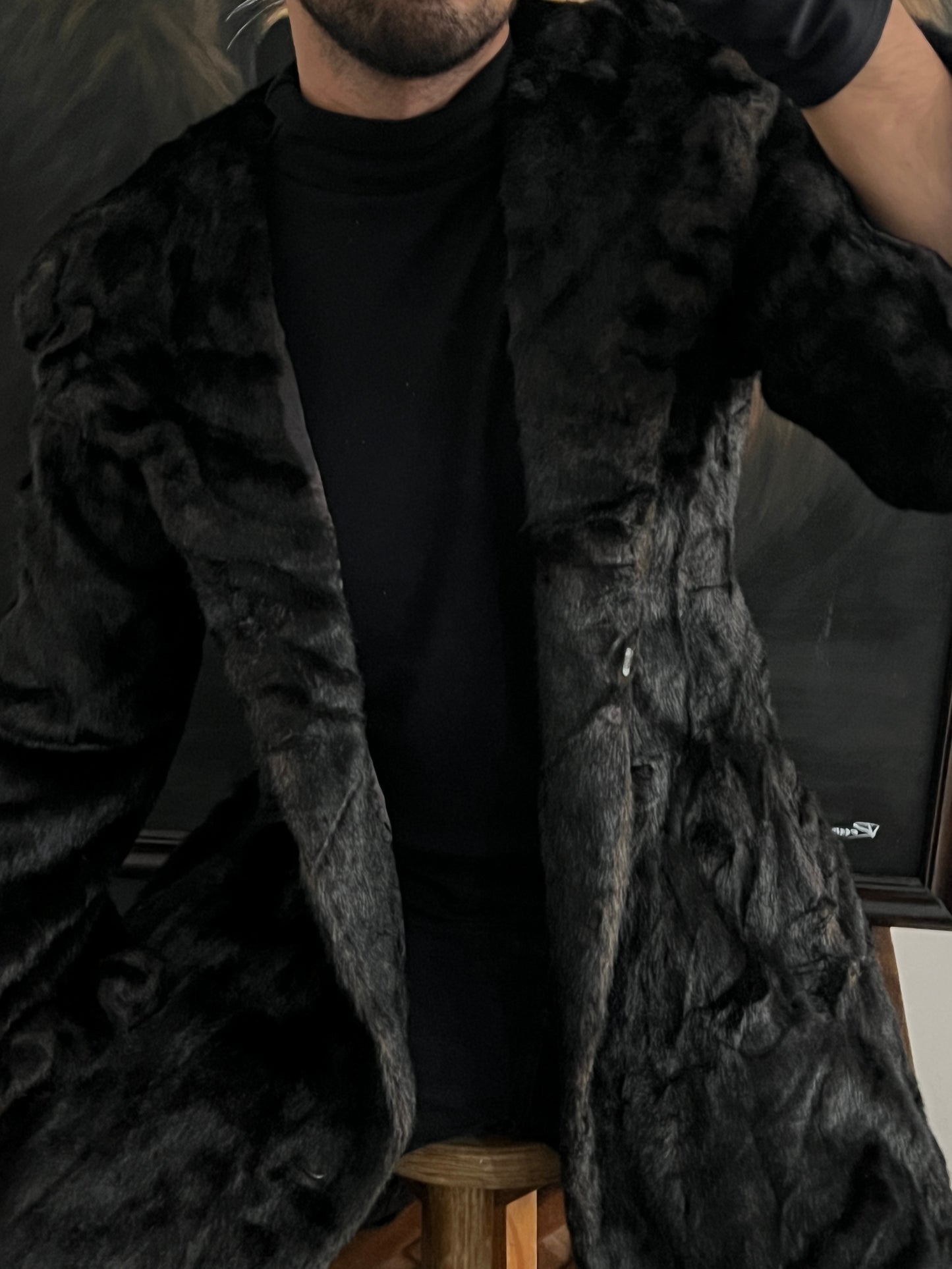 Abrigo de faux Fur talla S