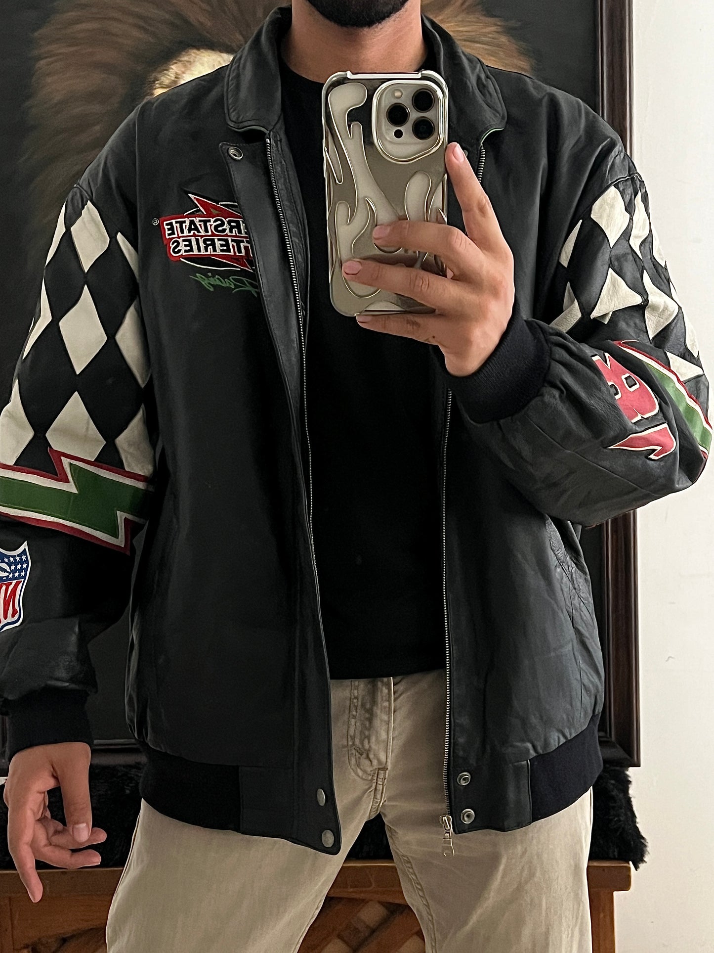 NASCAR Vintage Leather Jacket (XL)
