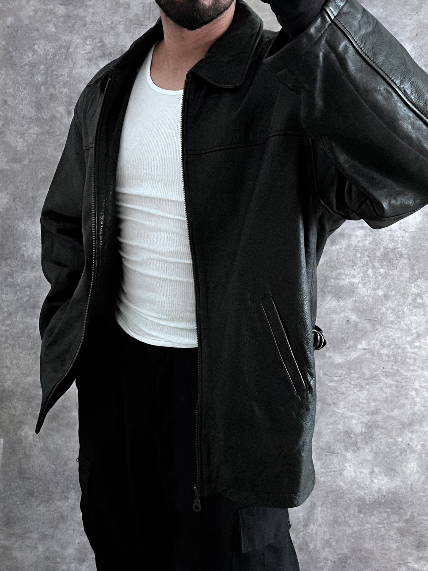 HUNTER LEATHER JACKET (XL)