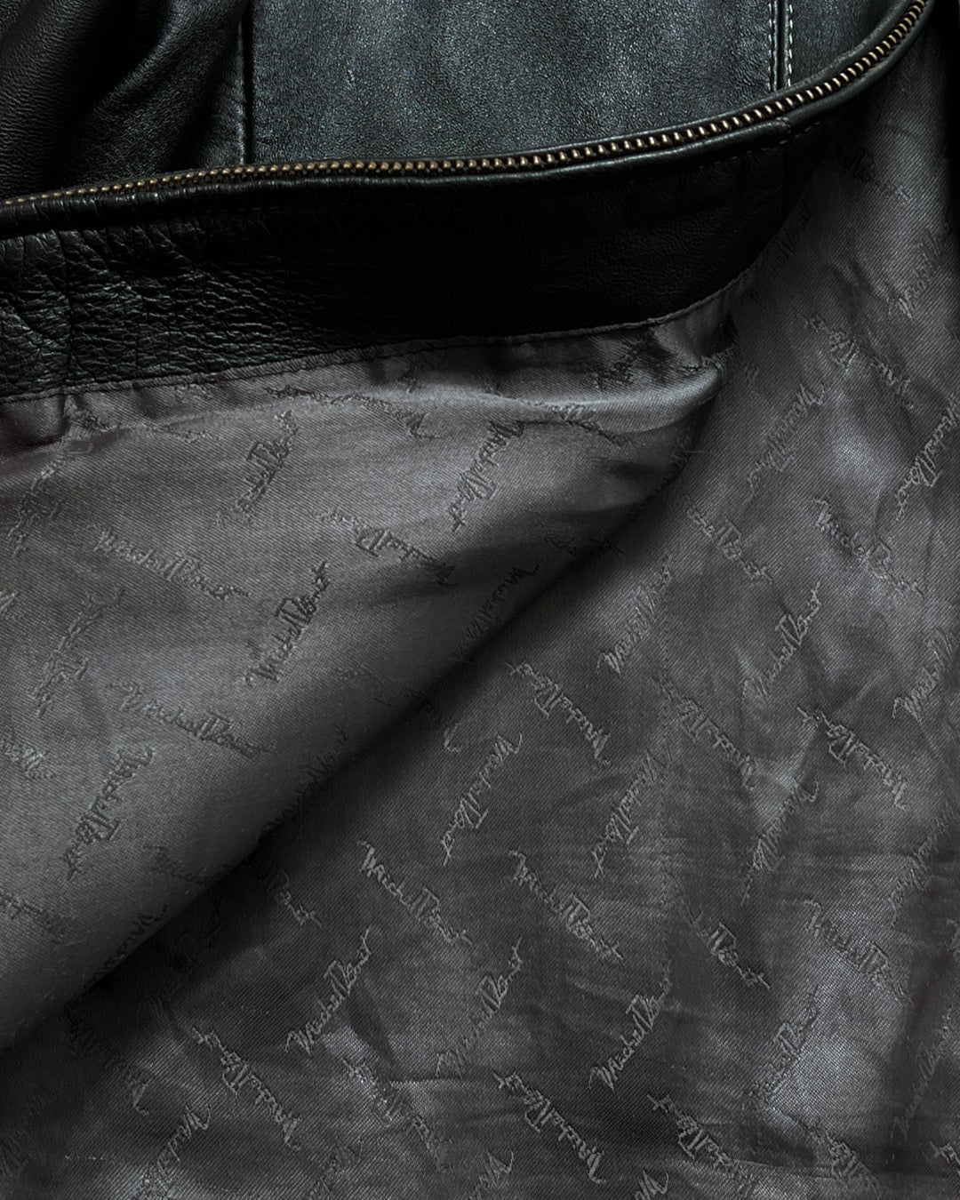 Michel Domit Black Leather Jacket (S)