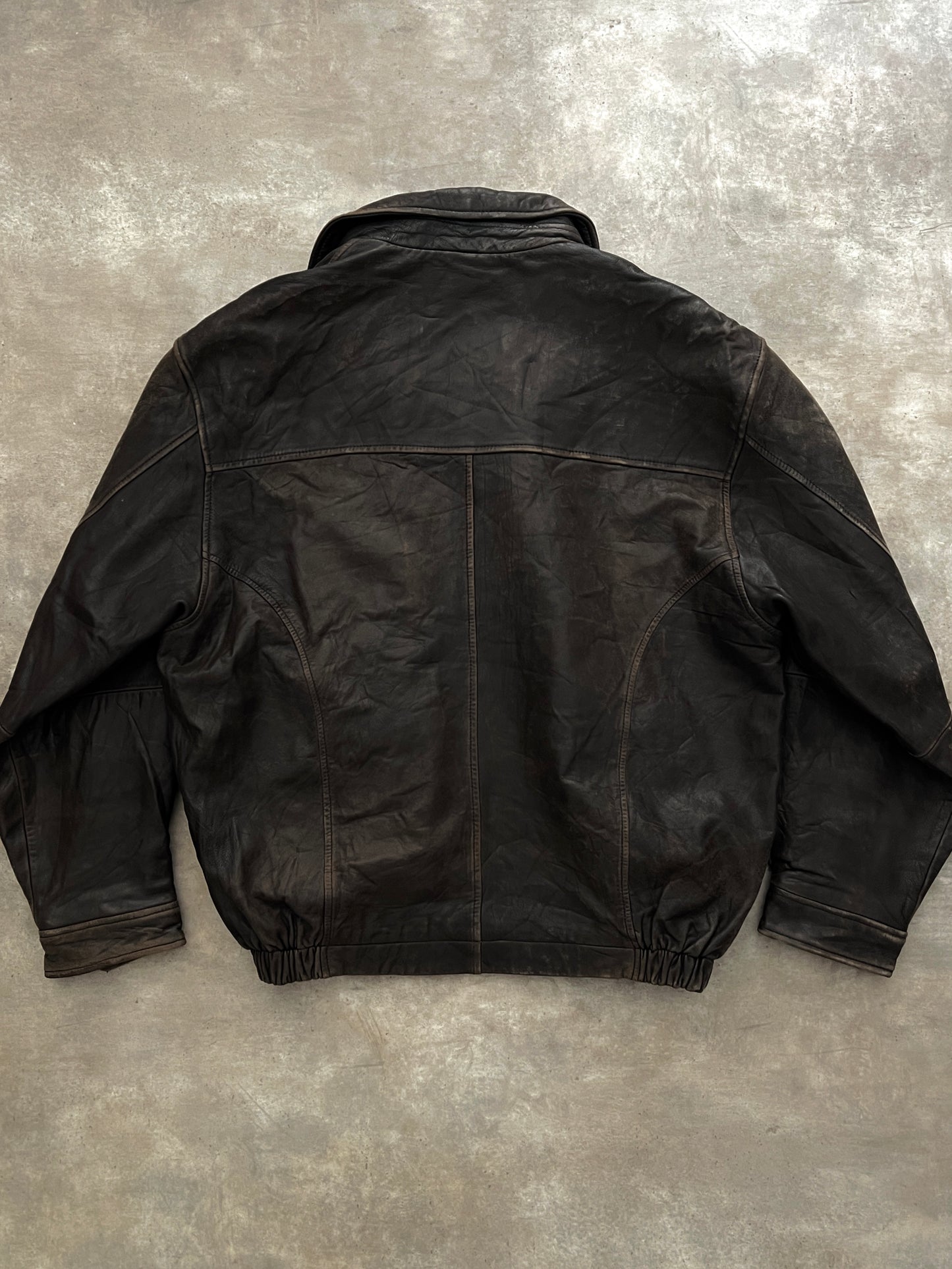 Vintage Lambskin Bomber jacket (M)
