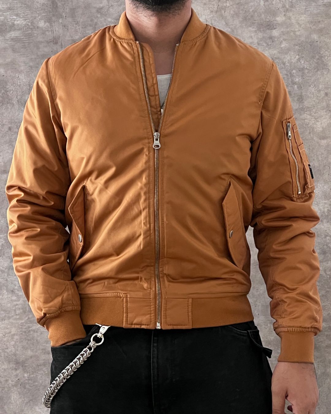 BOMBER ORANGE JACKET (S)