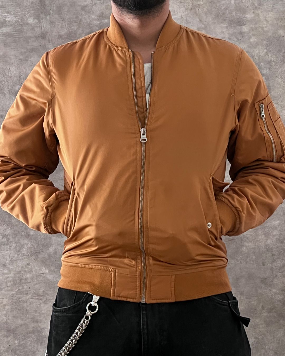 BOMBER ORANGE JACKET (S)