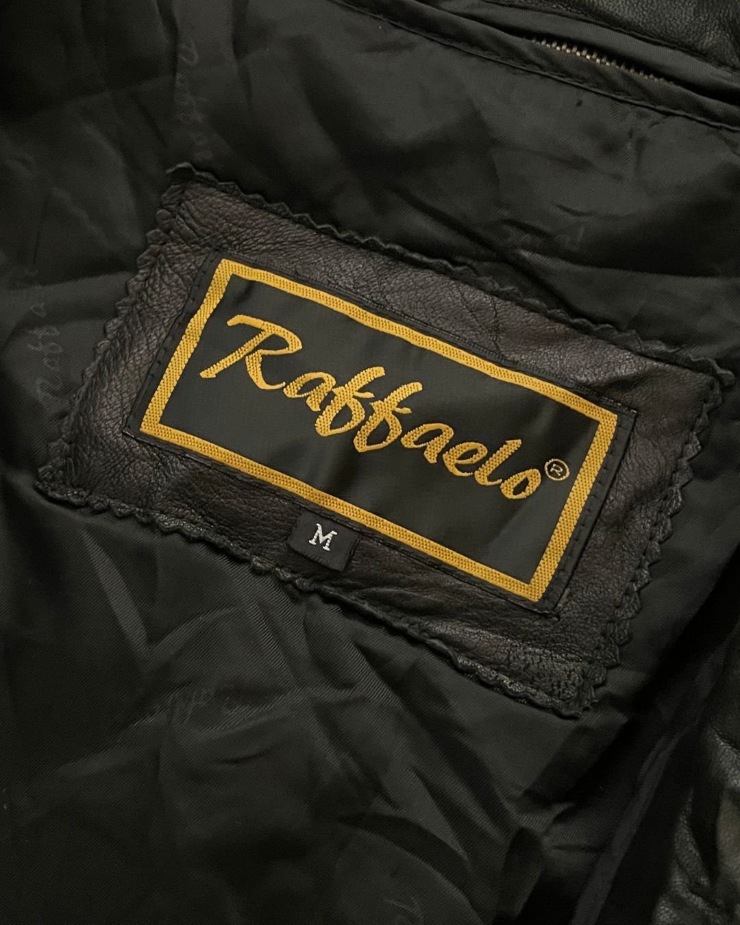 BOMBER LEATHER JACKET (M)