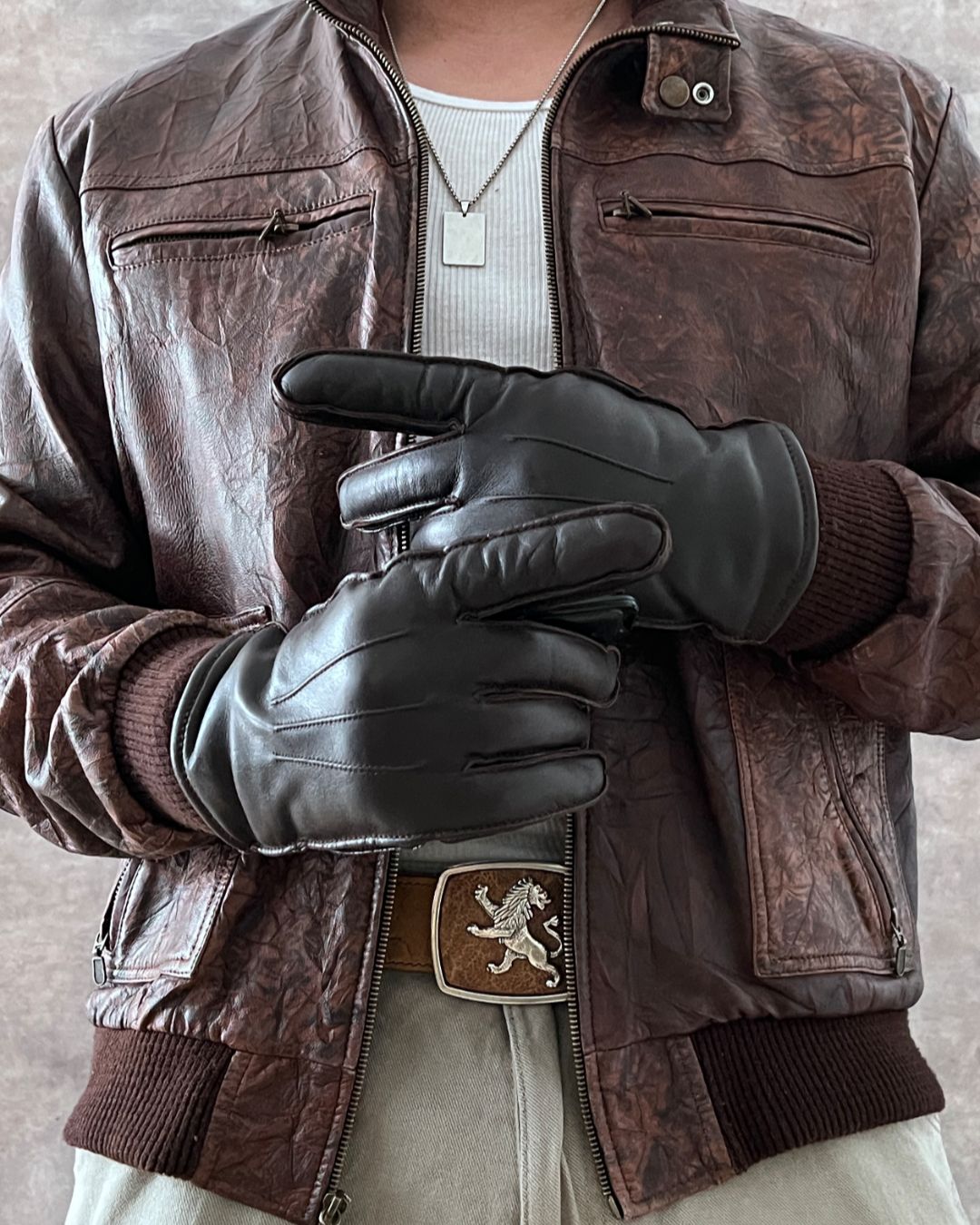 GUANTES DE PIEL BRONER (L)