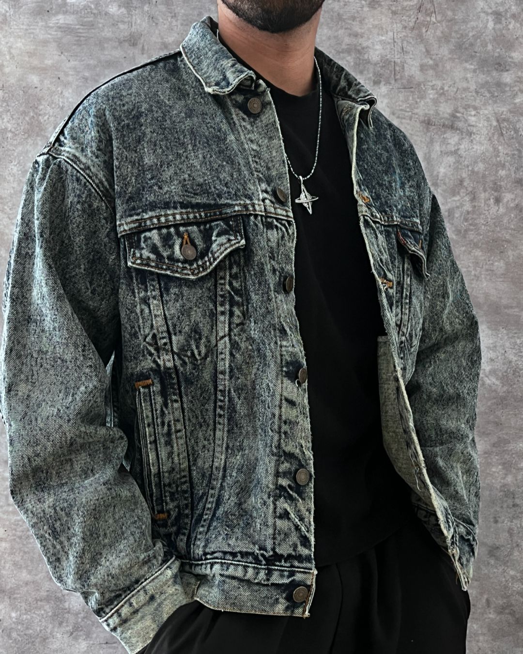 WASHED DENIM JACKET LEVI'S (L)