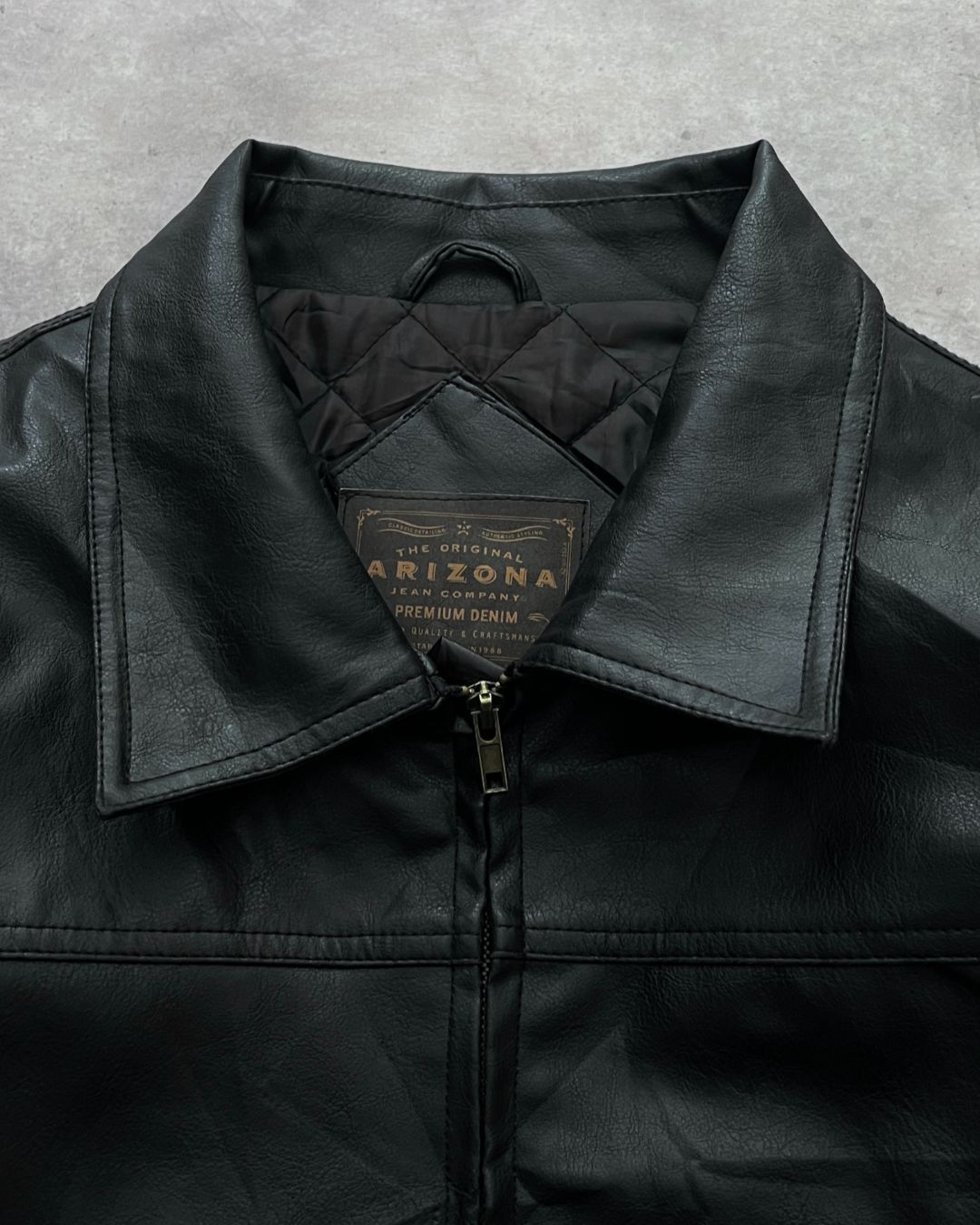 LEATHER BLACK JACKET (XL)