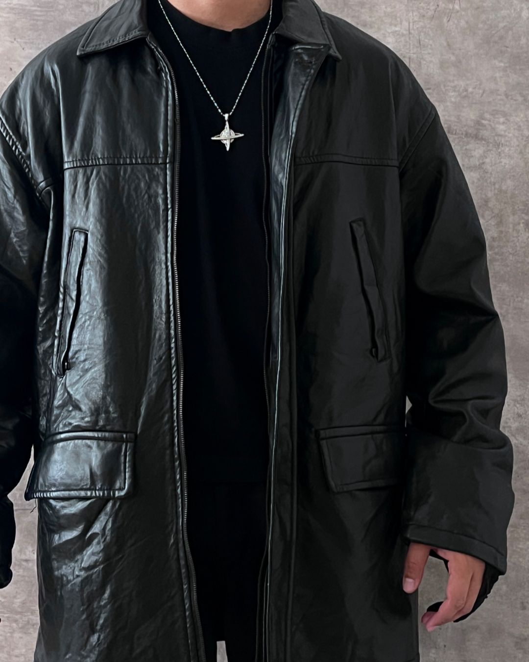 ITALIAN LEATHER JACKT (L)