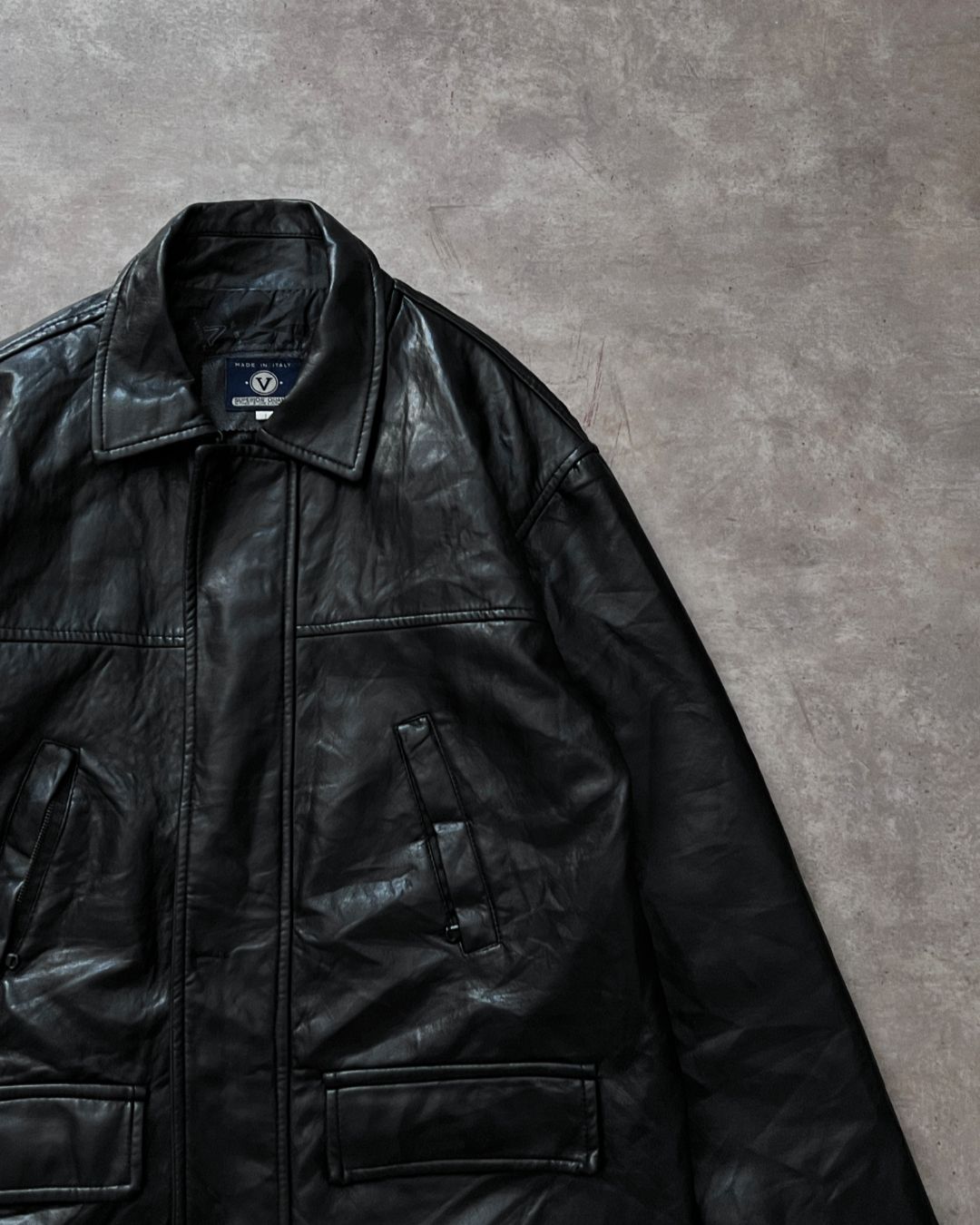 ITALIAN LEATHER JACKT (L)