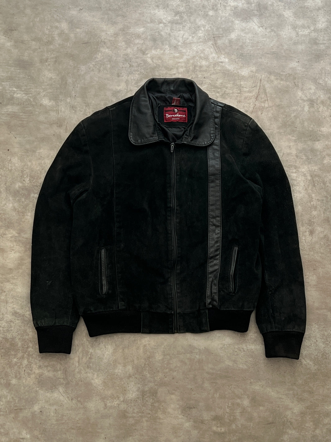 Barcelona Bomber Leather Jacket (S)