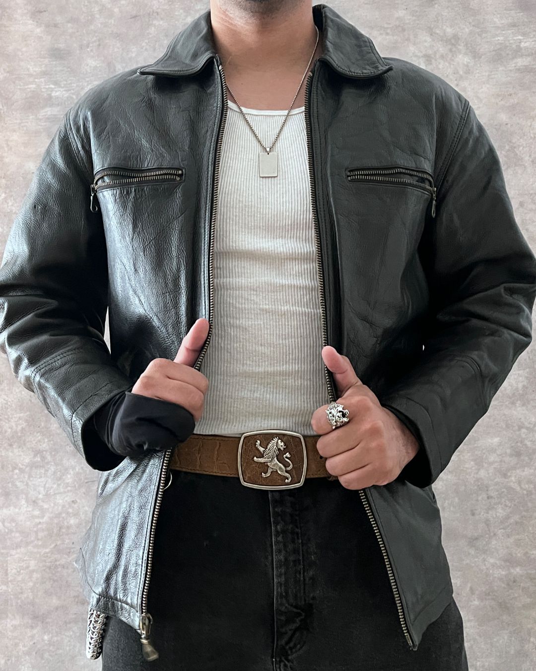 COWBOY LEATHER JACKET (S)