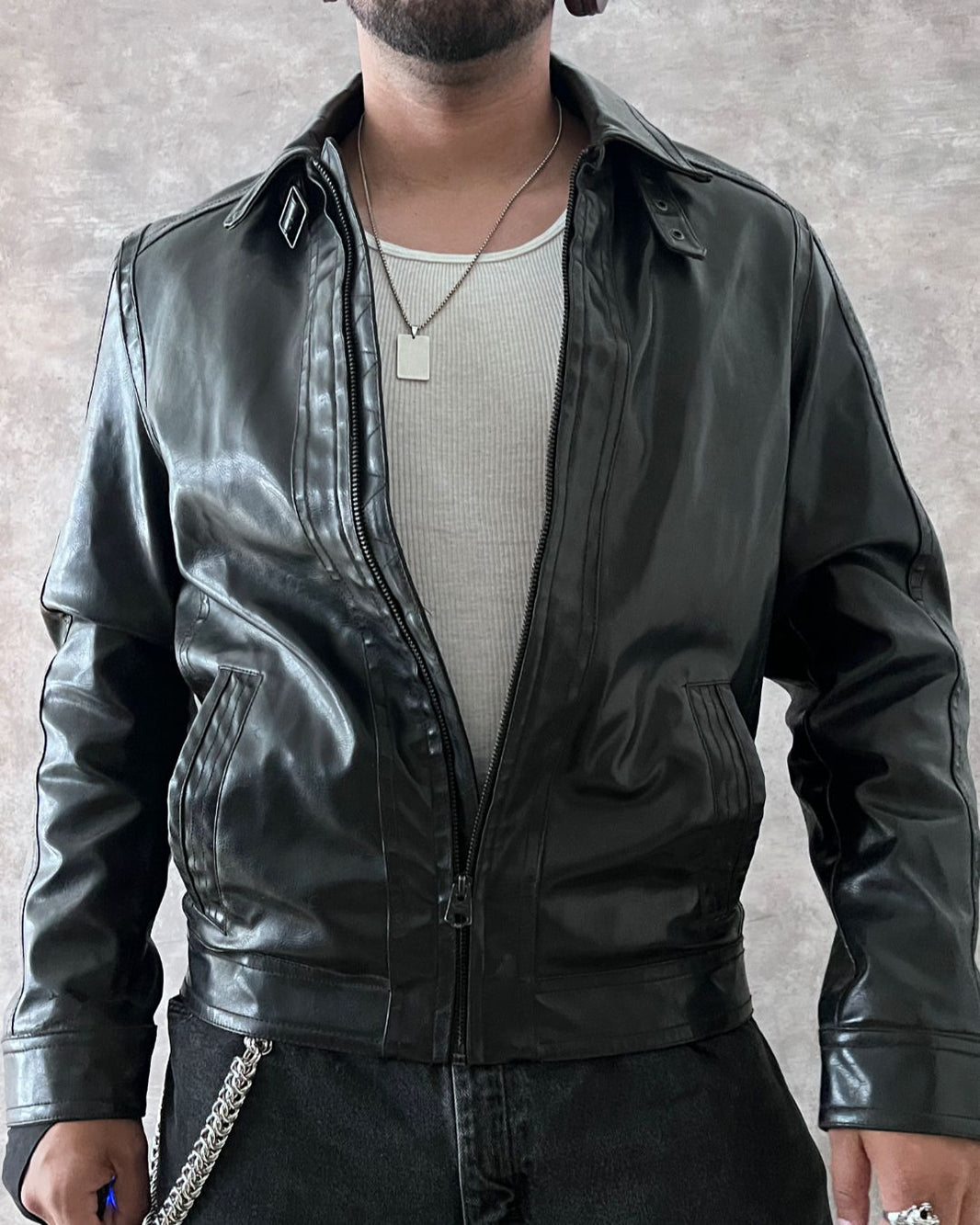 LEATHER JACKET DOCKERS (S)